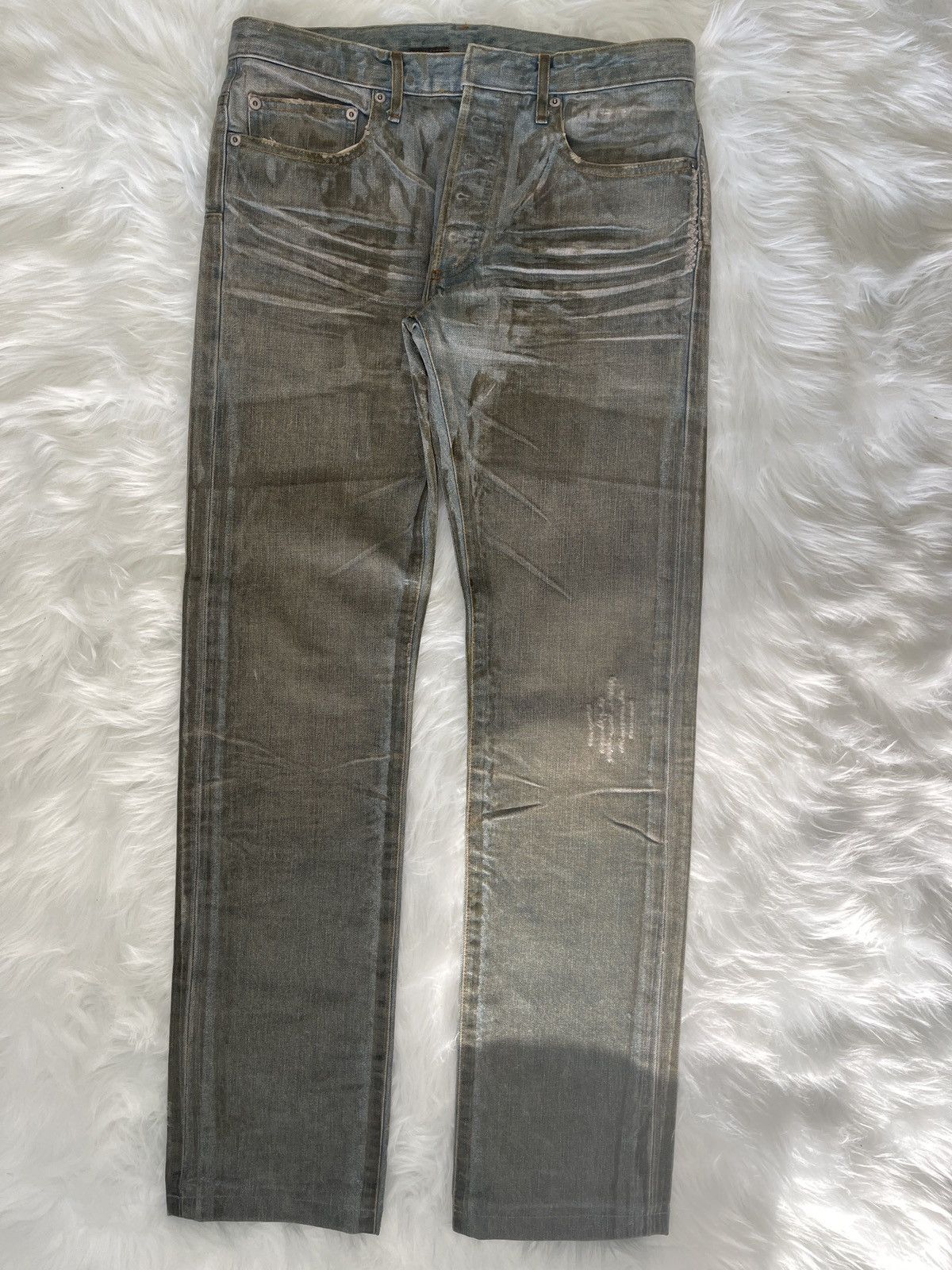 Dior Dior Homme ss04 Dior Bleu Cleir Lusters Size US 29 - 1 Thumbnail
