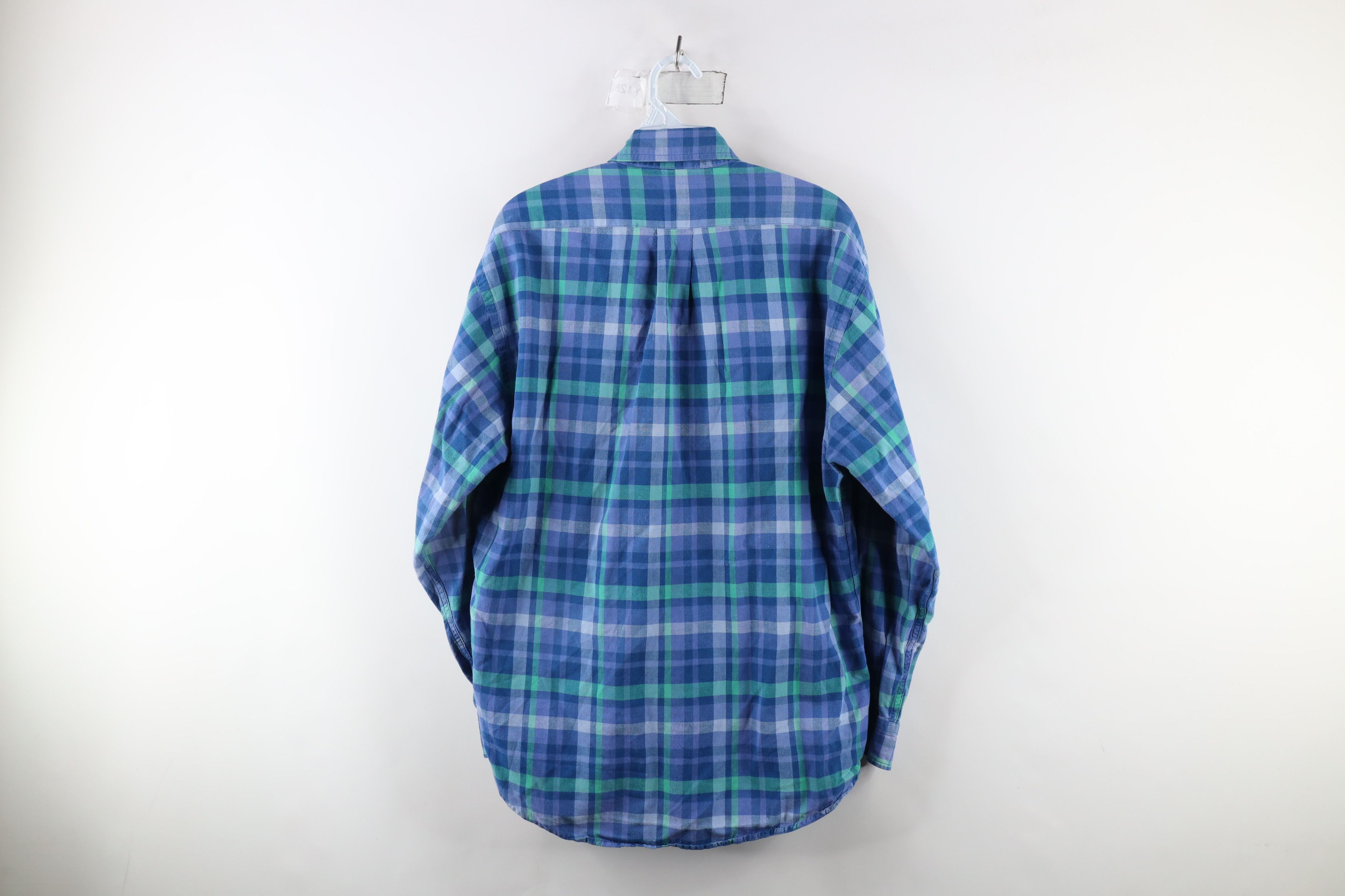 Ralph Lauren × Vintage Vintage 90s Ralph Lauren Bradfield Flannel Button Down Shirt Size US M / EU 48-50 / 2 - 8 Thumbnail