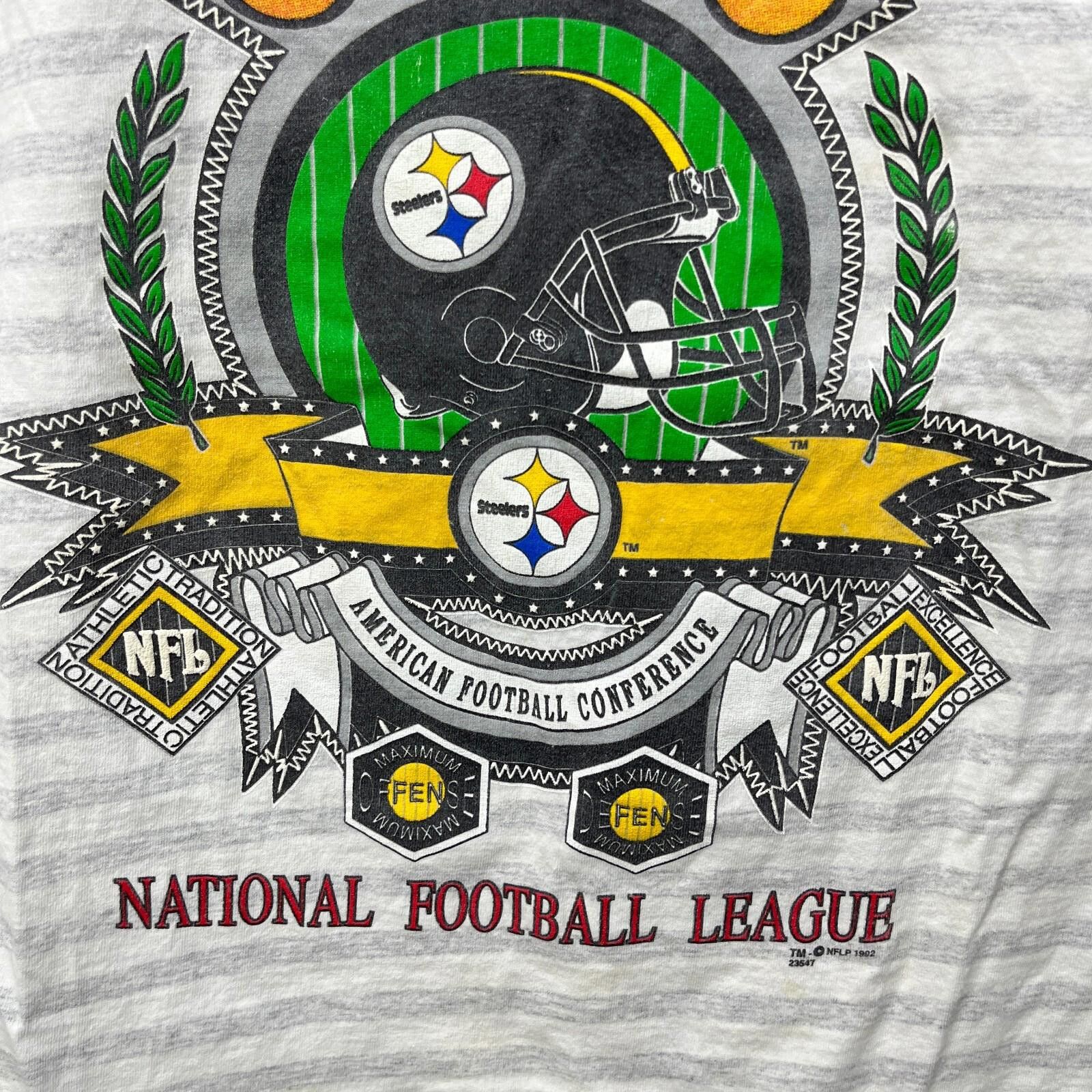 Other Vintage 90s Pittsburgh Steelers NFL Striped T-Shirt XL Size ONE SIZE - 5 Thumbnail