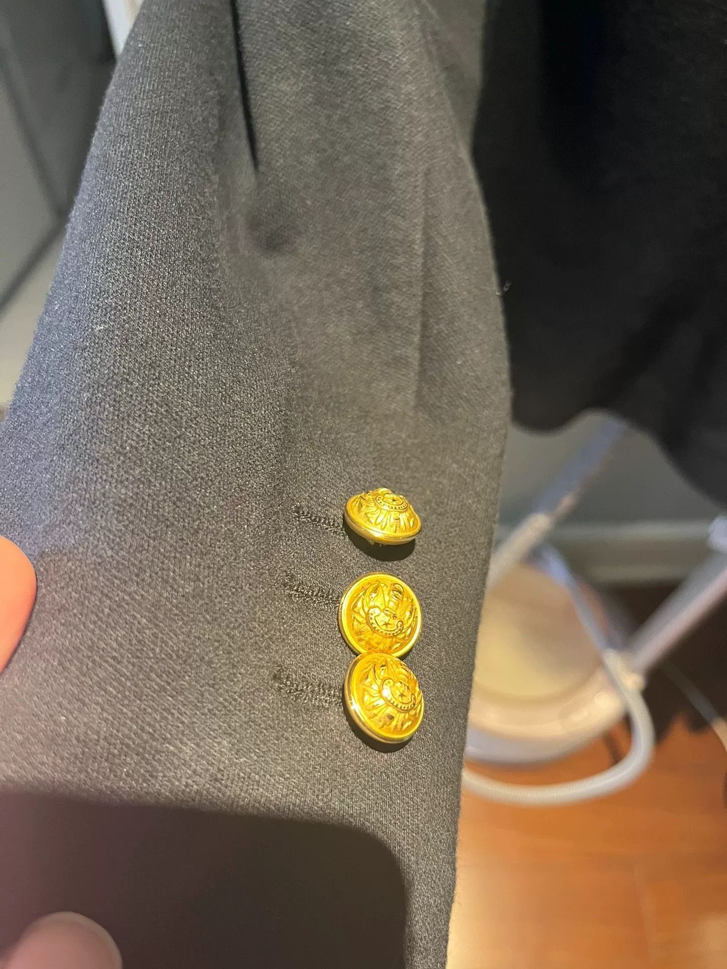 Balmain Balmain 6 Gold Button Classic Blazer 46 Size US S / EU 44-46 / 1 - 6 Thumbnail