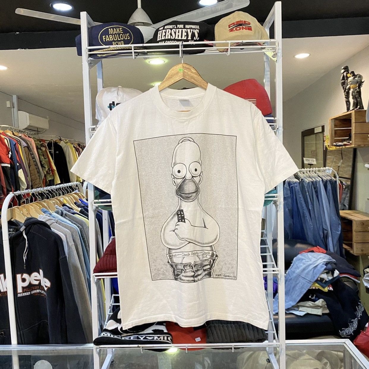 The Simpsons VTG 90s The Simpsons Homer Couch Potato Calvin Klein Parody Size US L / EU 52-54 / 3 - 1 Thumbnail