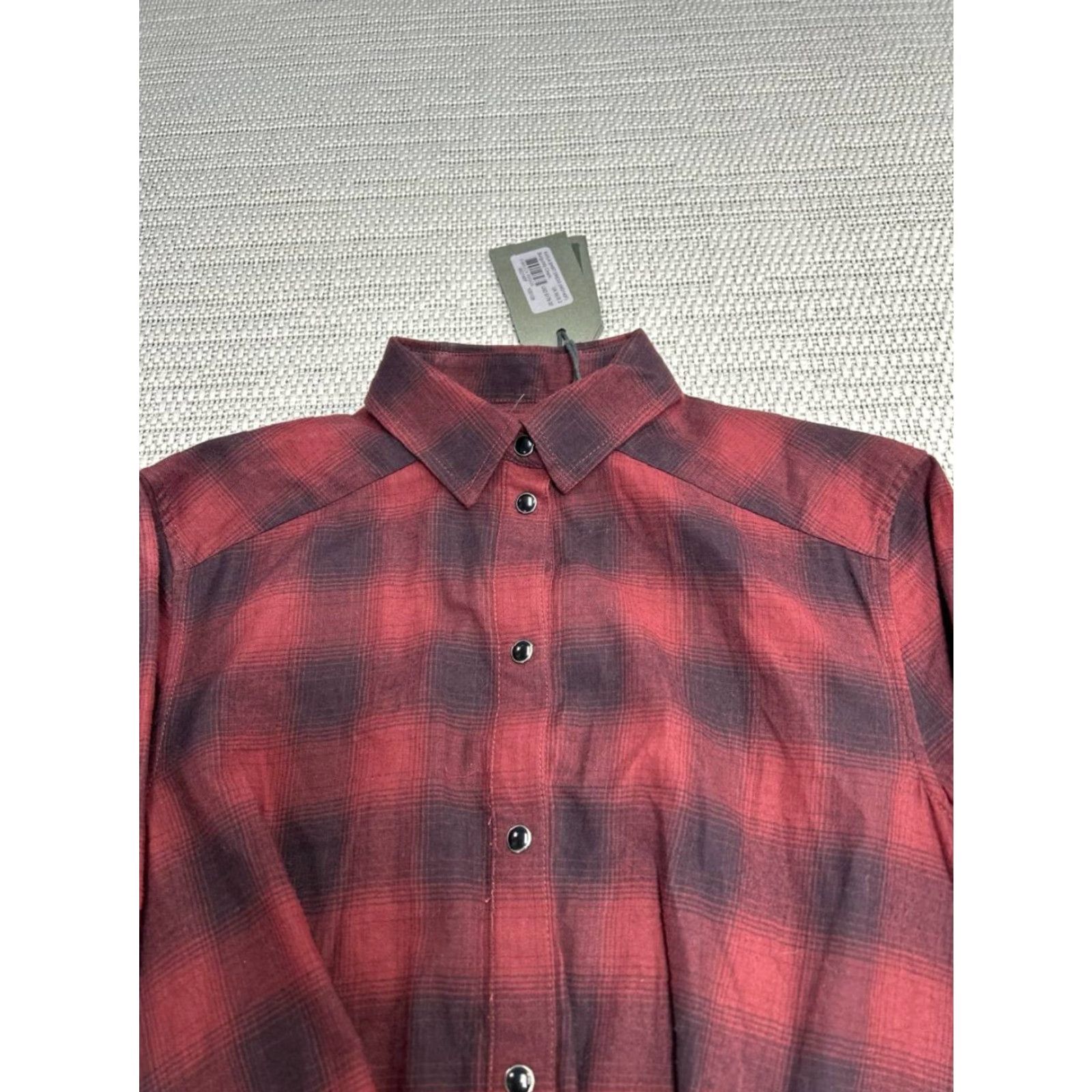 Allsaints AllSaints Kayla Shirt Dress Women 2 Red Check Cotton Button Up Shirttail Hem New Shirt Dress Women 2 Red Check Cotton Button Up Shirttail Hem New Size XS / US 0-2 / IT 36-38 - 3 Thumbnail