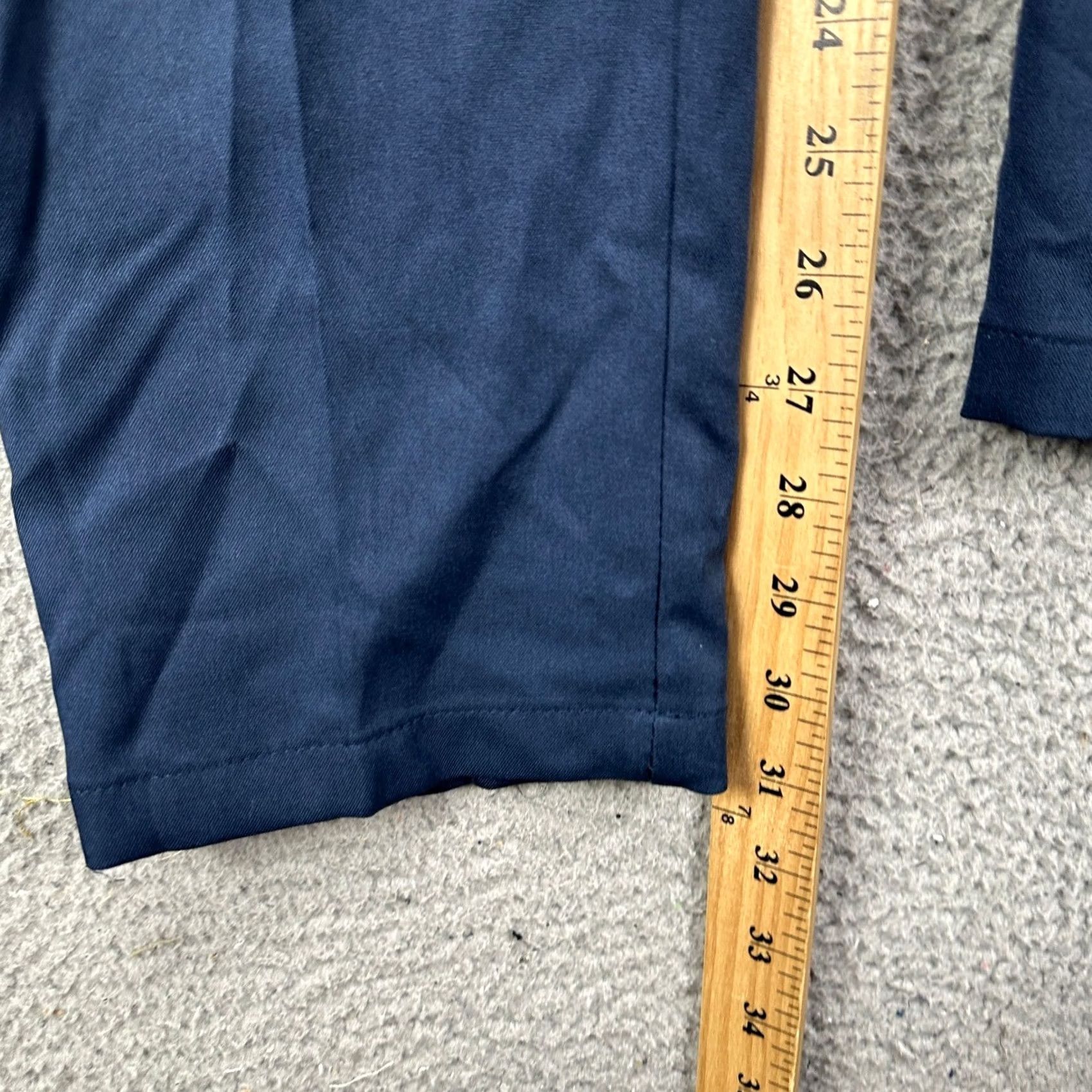 Haggar VINTAGE: No Haggar Pants Dress Slim Navy Blue 28x30 Men Slim Fit Performance Dress Pants Men Size US 29 - 5 Thumbnail