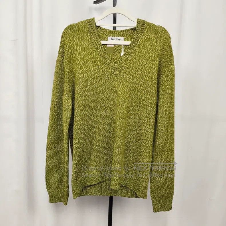 Miu Miu Miu Miu 36 Long sweater grass green Size S / US 4 / IT 40 - 1 Thumbnail