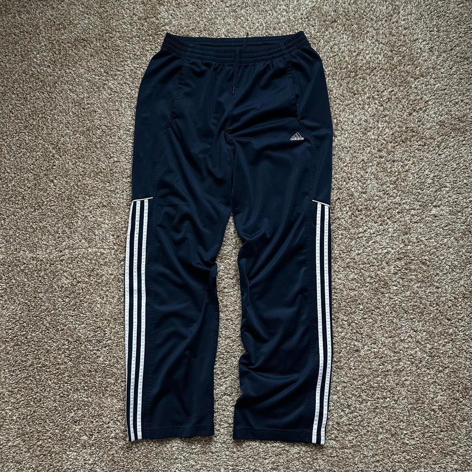 Adidas Vintage 00s Adidas Striped Track Sweatpants Size US 32 / EU 48 - 5 Thumbnail