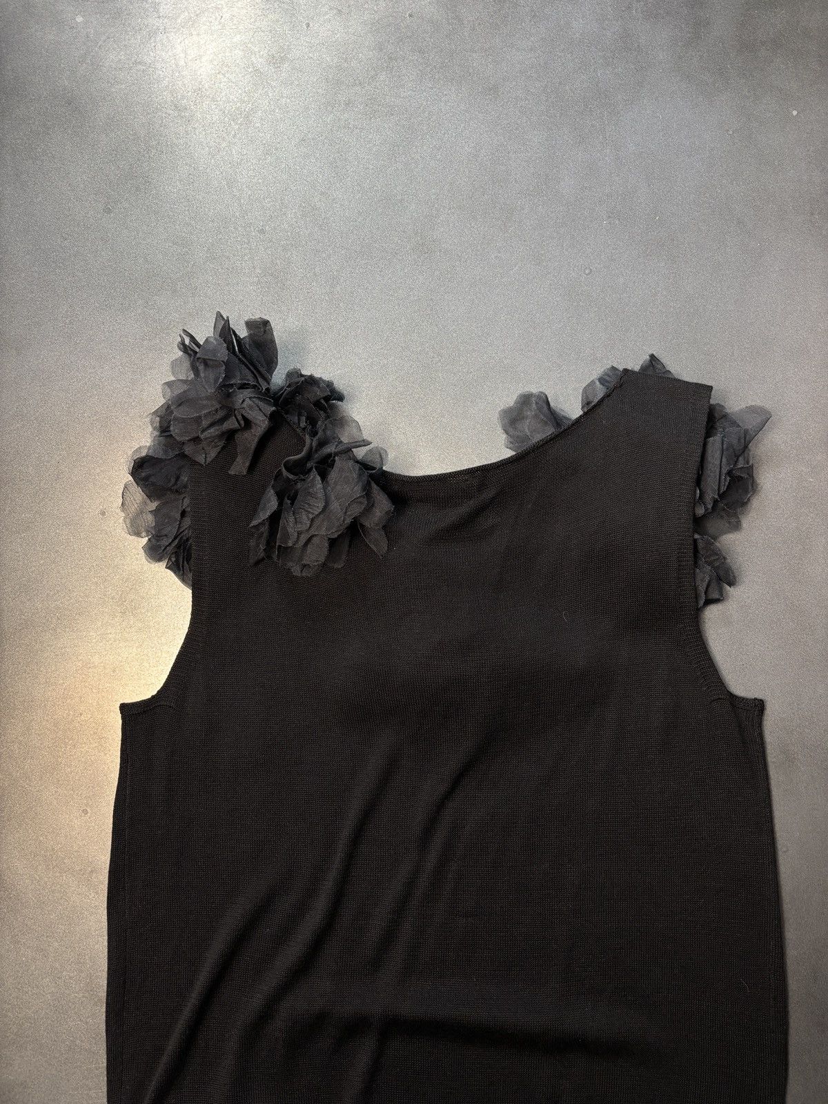 DKNY DKNY Tank Top Floral Applique Sleeveless Top Sweater Vest Size S / US 4 / IT 40 - 11 Thumbnail