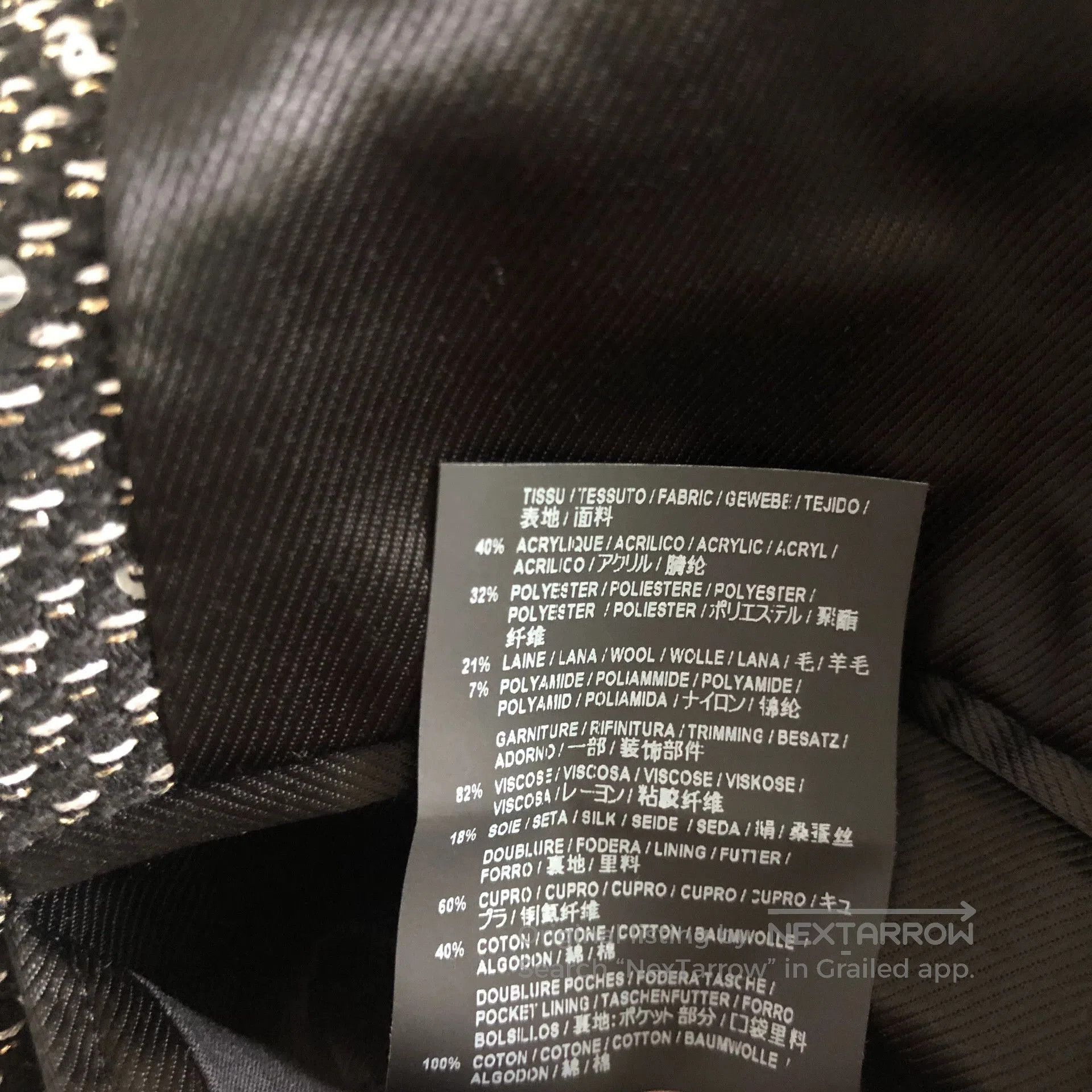 Saint Laurent Paris Saint Laurent 18FW Sequin Embellished Coat. Size M / US 6-8 / IT 42-44 - 7 Thumbnail