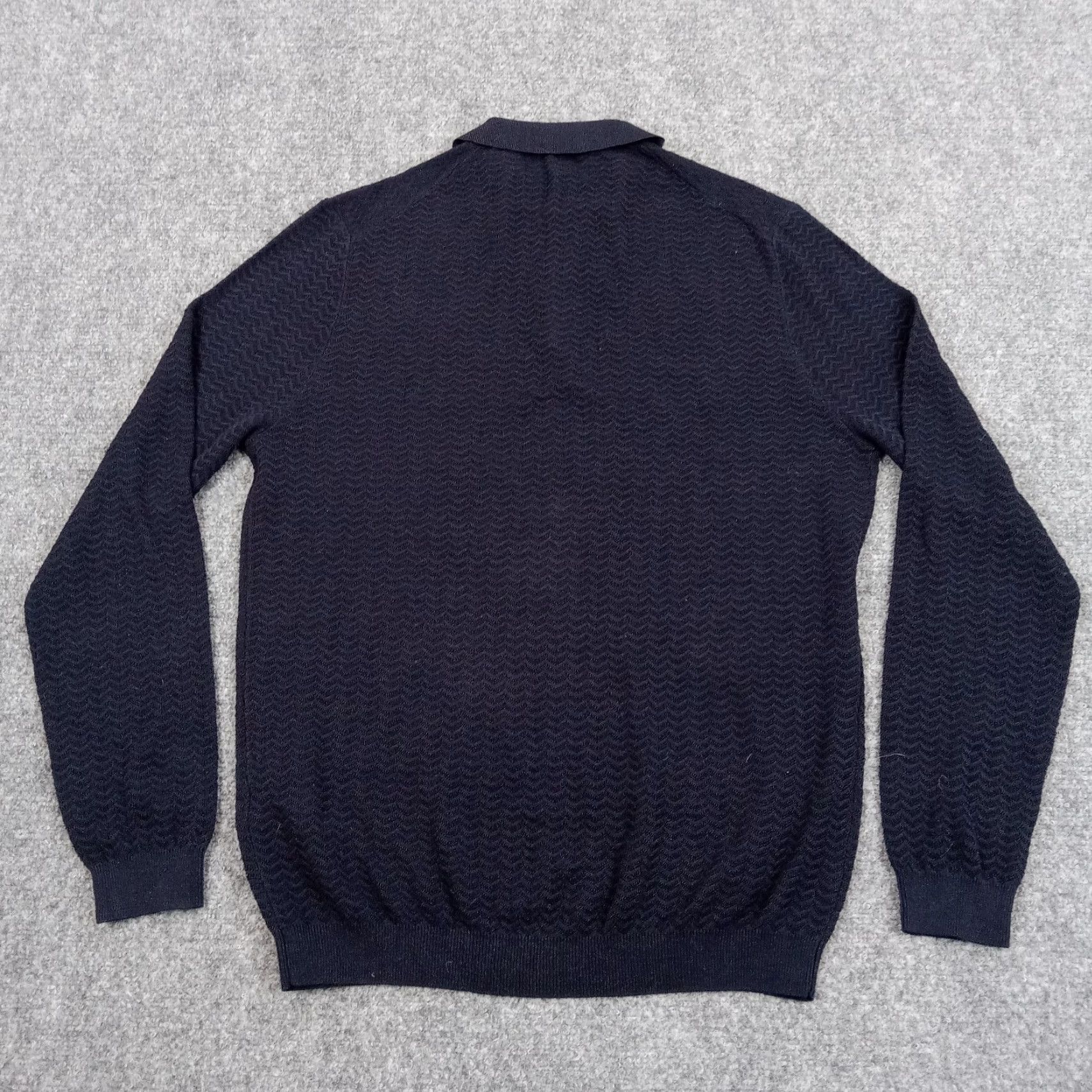 Zara Zara Women's Blue Lightweight Long Sleeve Collared Sweater L Size L / US 10 / IT 46 - 7 Thumbnail