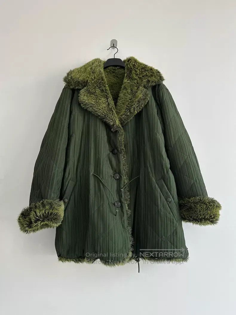 Issey Miyake Issey Miyake Green Thick Jacket Size M / US 6-8 / IT 42-44 - 1 Thumbnail