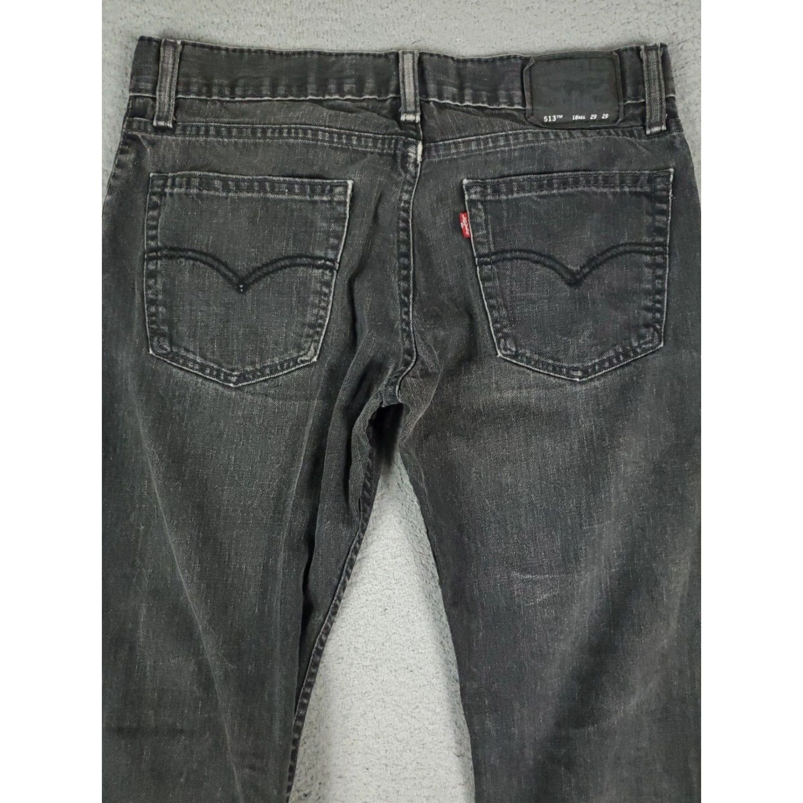 Levi's Levis Mens Slim Straight Gray 29x29 Jeans Size US 29 - 7 Thumbnail