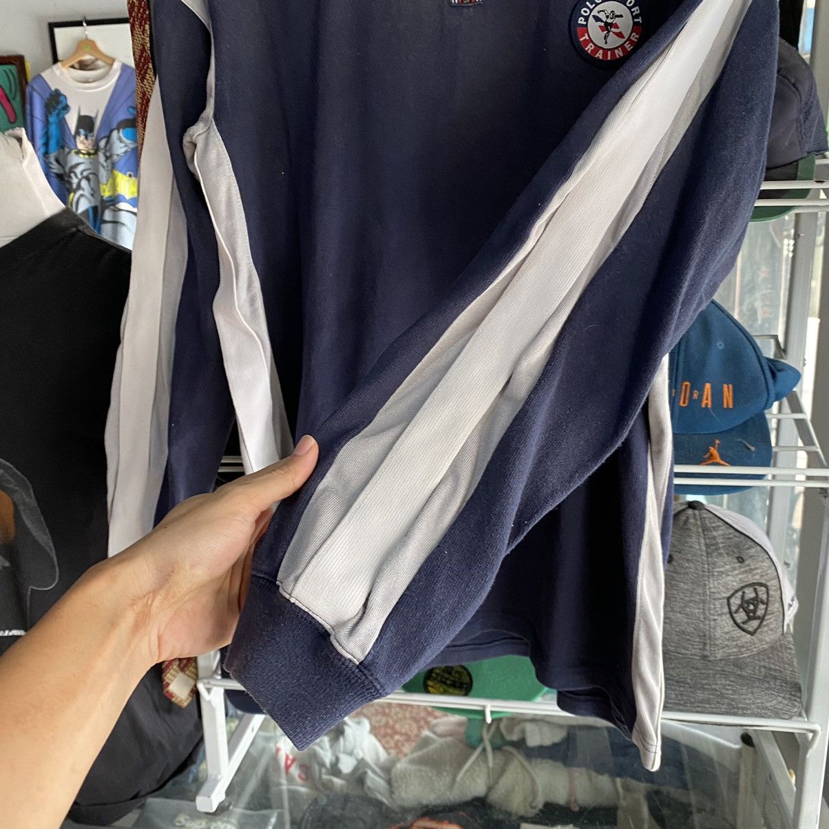Polo Ralph Lauren × Vintage Polo Sport Trainer Half Zipper Vintage Marathon Polos L/S Size US L / EU 52-54 / 3 - 8 Thumbnail