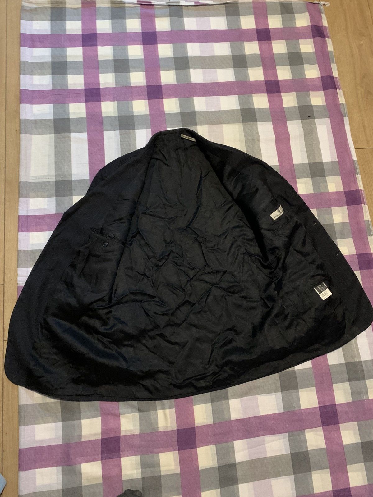 Pierre Balmain Pierre Balmain Black Pinstripe Blazer (2002/03) 100% Wool Size 42L - 5 Thumbnail
