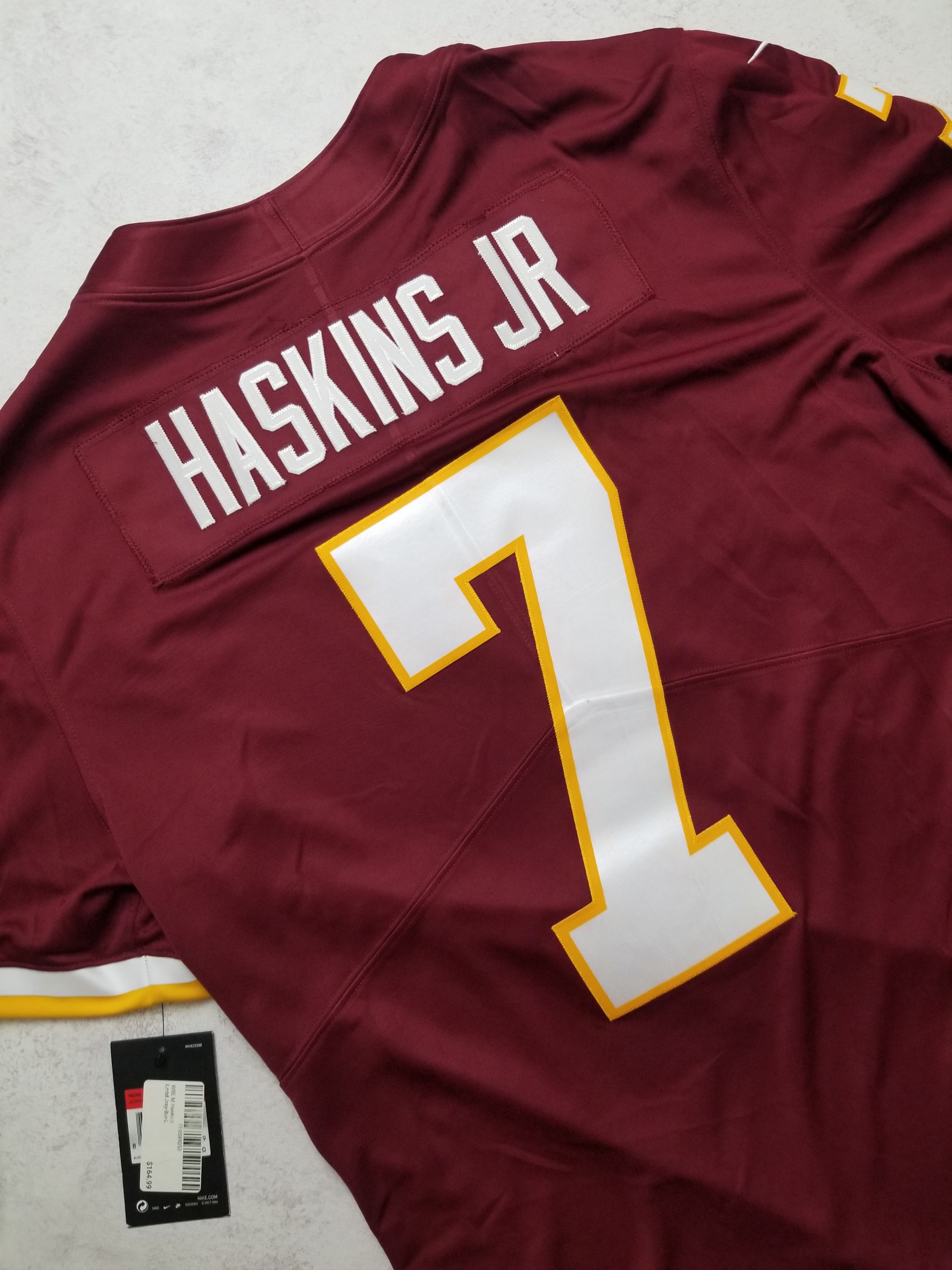 Nike Dwayne Haskins #7 Washington Redskins Limited Sewn Jersey Size US L / EU 52-54 / 3 - 9 Thumbnail
