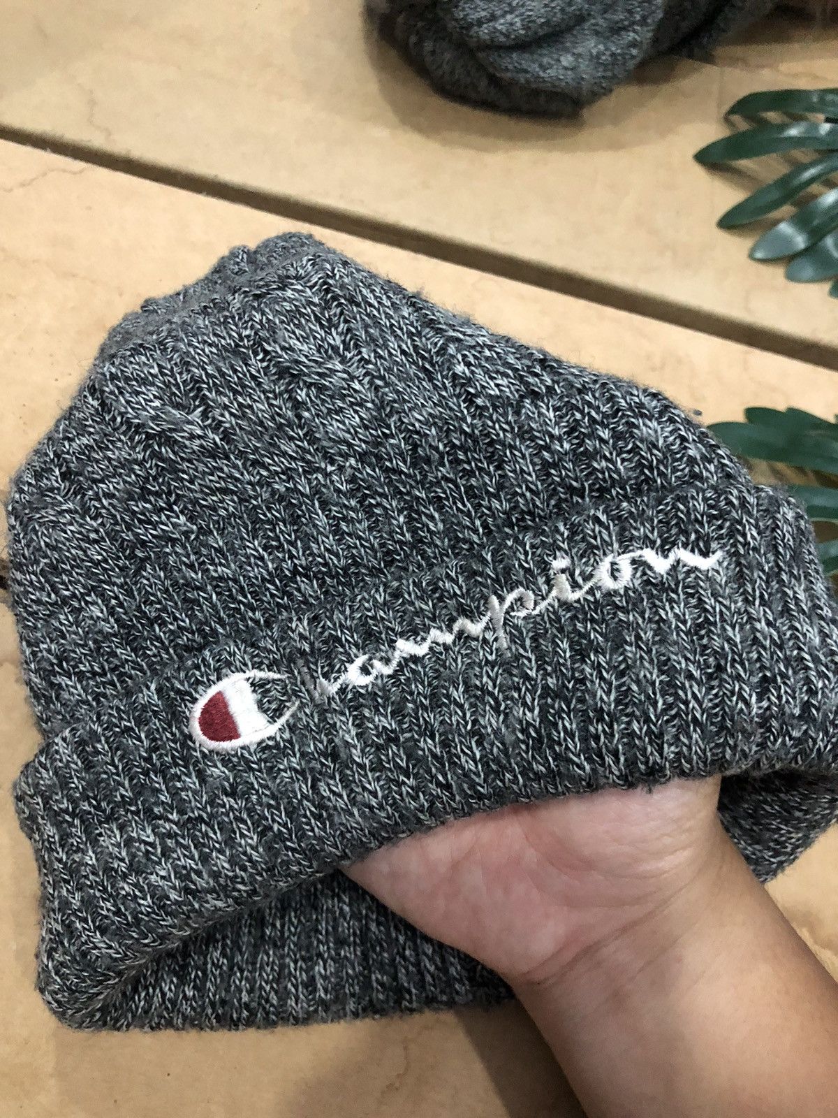Champion Vintage champion knit beanie Size ONE SIZE - 3 Thumbnail