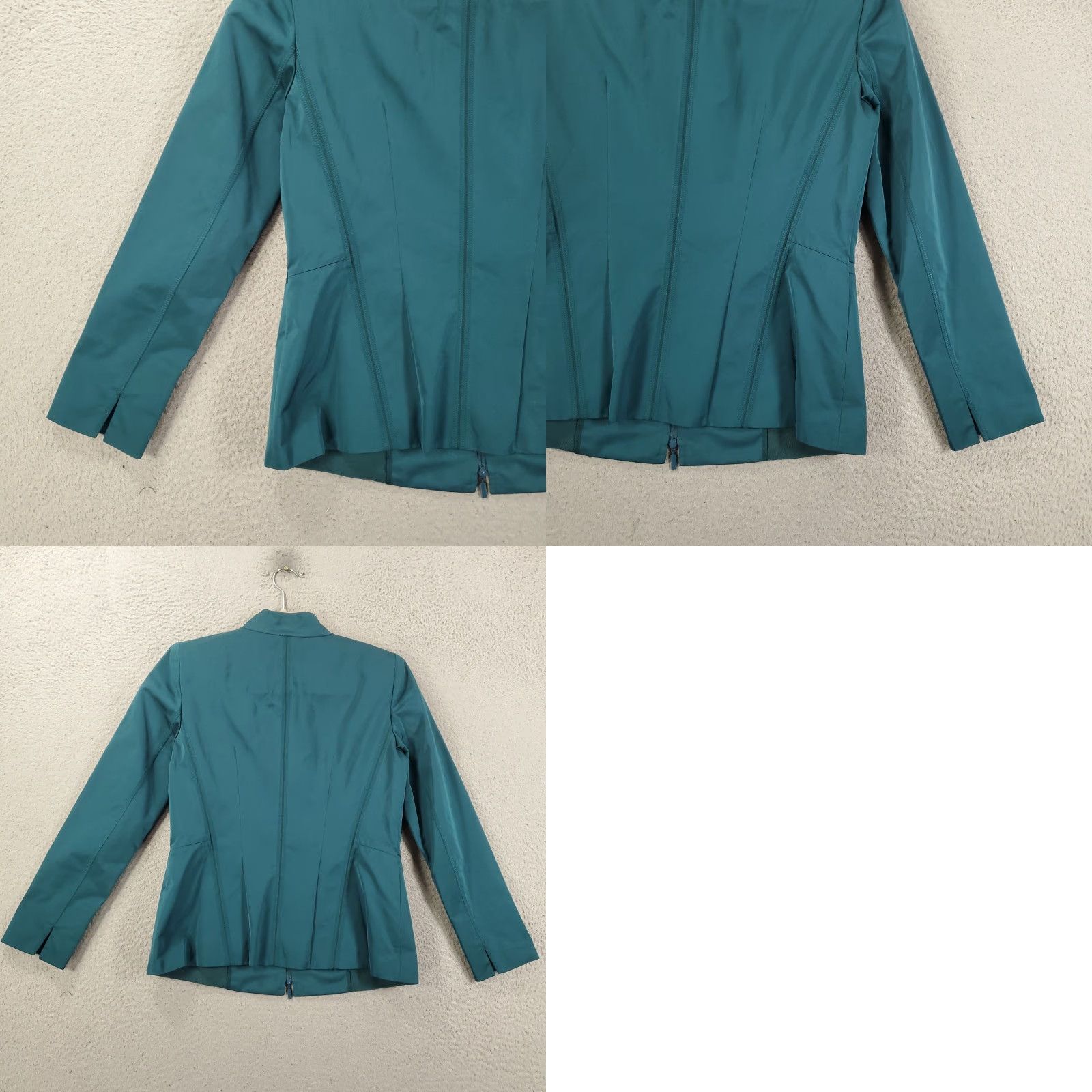 Vintage Lafayette 148 Jacket Womens Size 0 Blue Full Zip Long Sleeve Pockets - Classic, Designer, Jacket, Women Size XS / US 0-2 / IT 36-38 - 9 Thumbnail