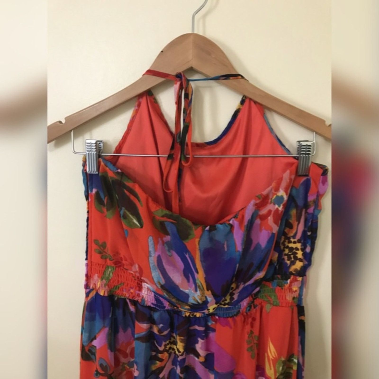 Other Bisou Bisou Floral Multi-color High Low Maxi Dress Size L / US 10 / IT 46 - 7 Thumbnail