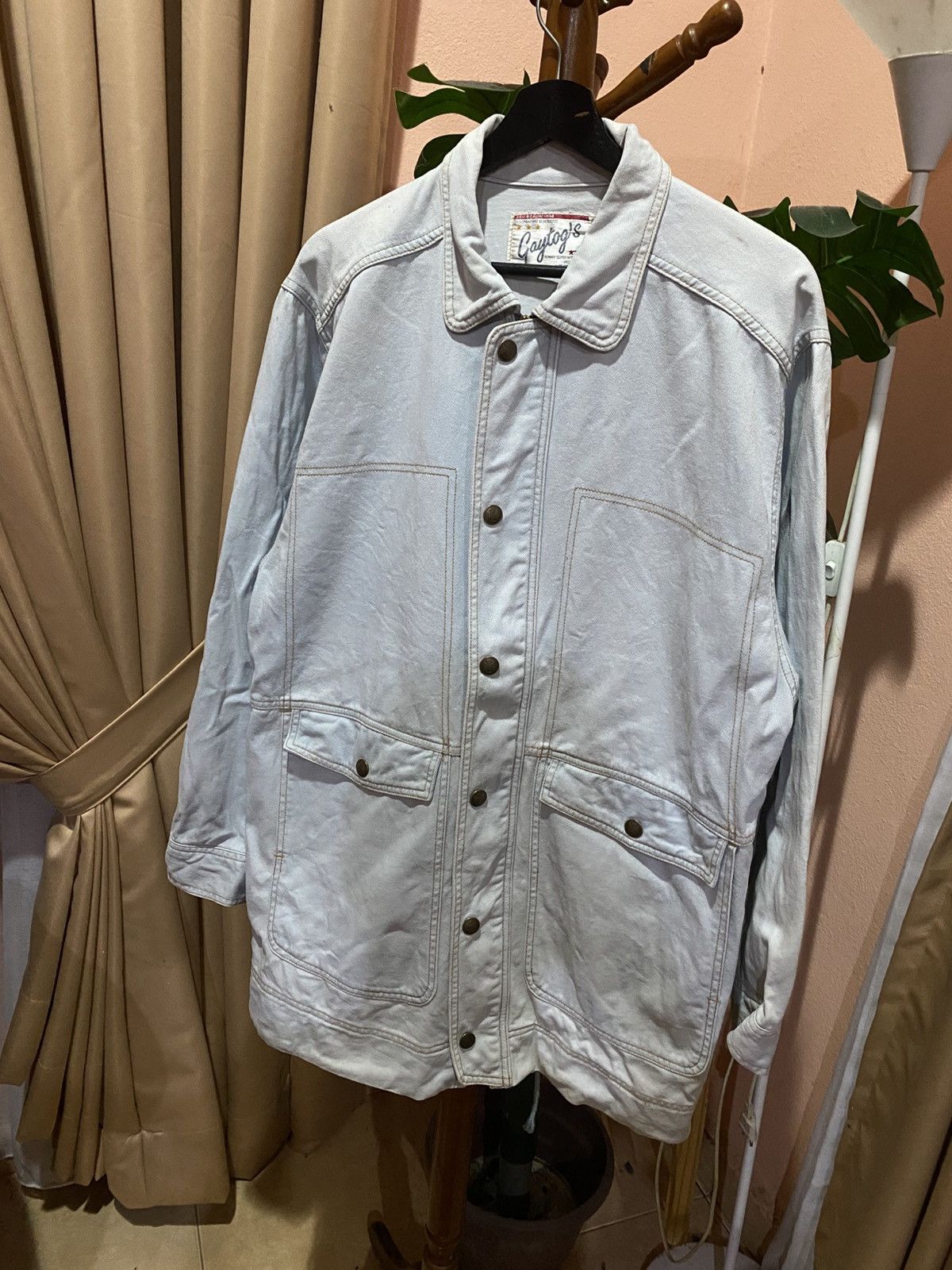 Japanese Brand Vintage Light Beige Utility Work Jacket Gaytog’s Japan Style Size US M / EU 48-50 / 2 - 4 Thumbnail