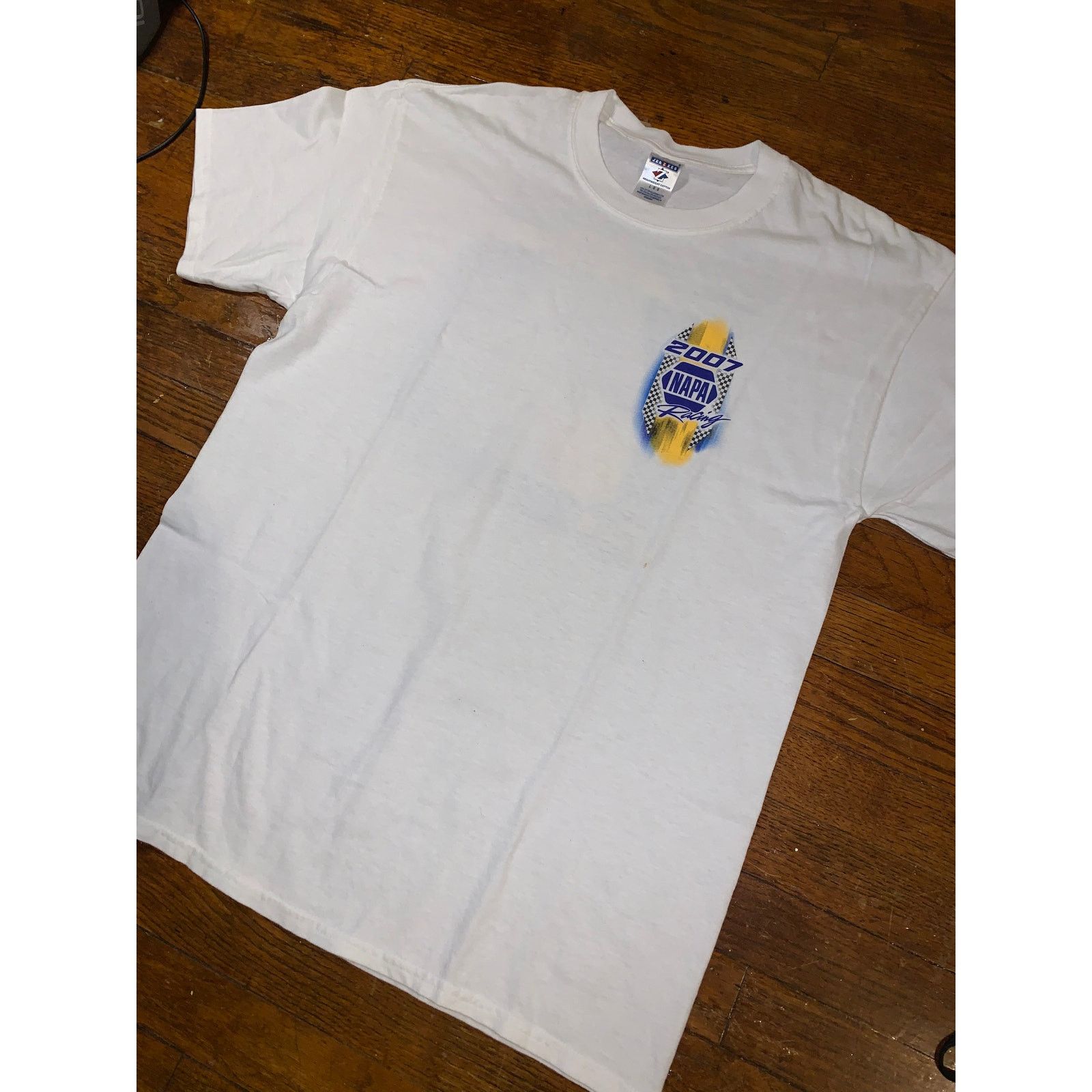 Jerzees NAPA Racing 2007 T Shirt Large White NASCAR Jerzees Racing Size US L / EU 52-54 / 3 - 6 Thumbnail
