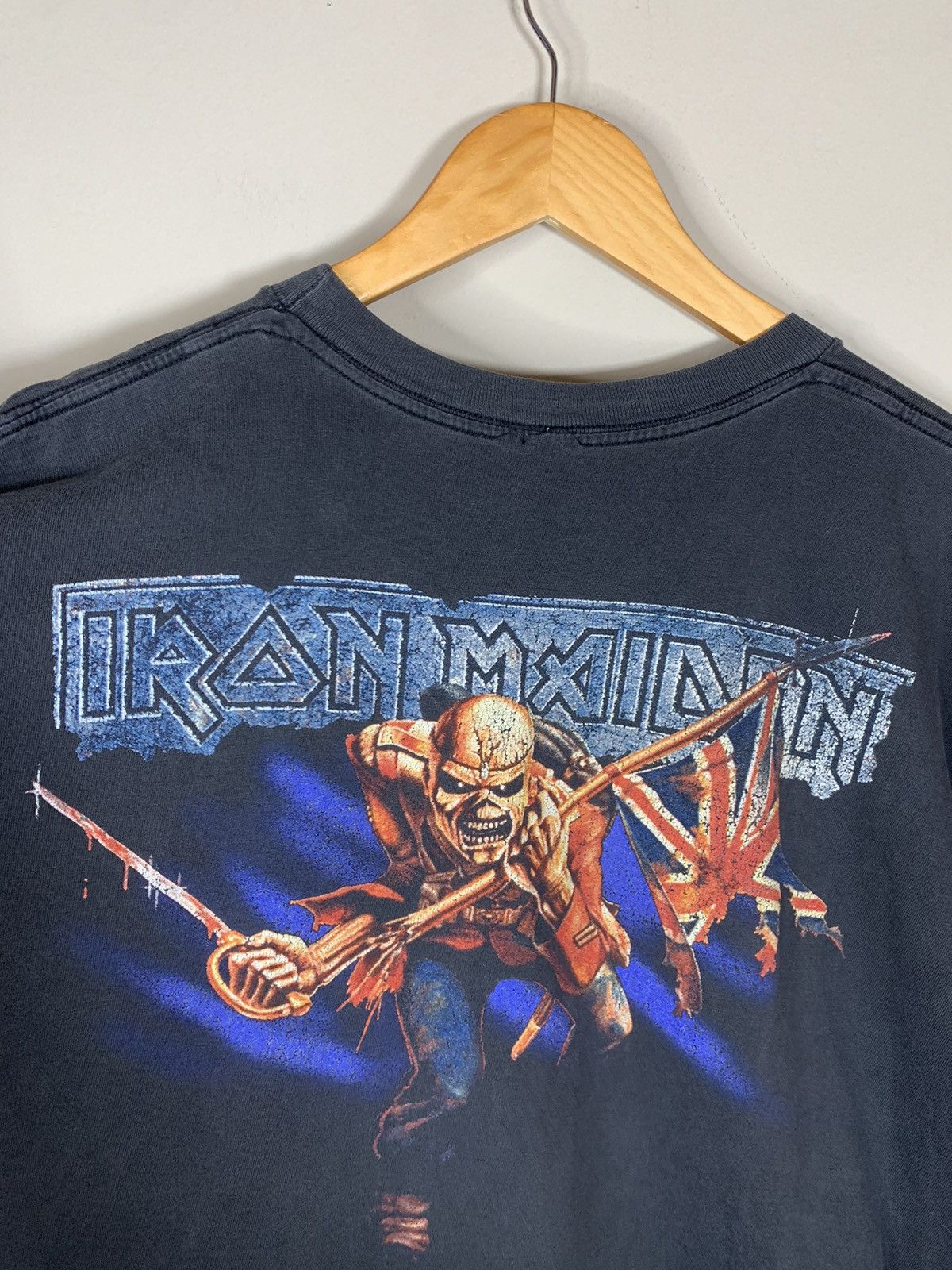 Band Tees *RARE* Vintage 90s Iron Maiden Aces High Single Stitch Shirt Size US XL / EU 56 / 4 - 4 Thumbnail