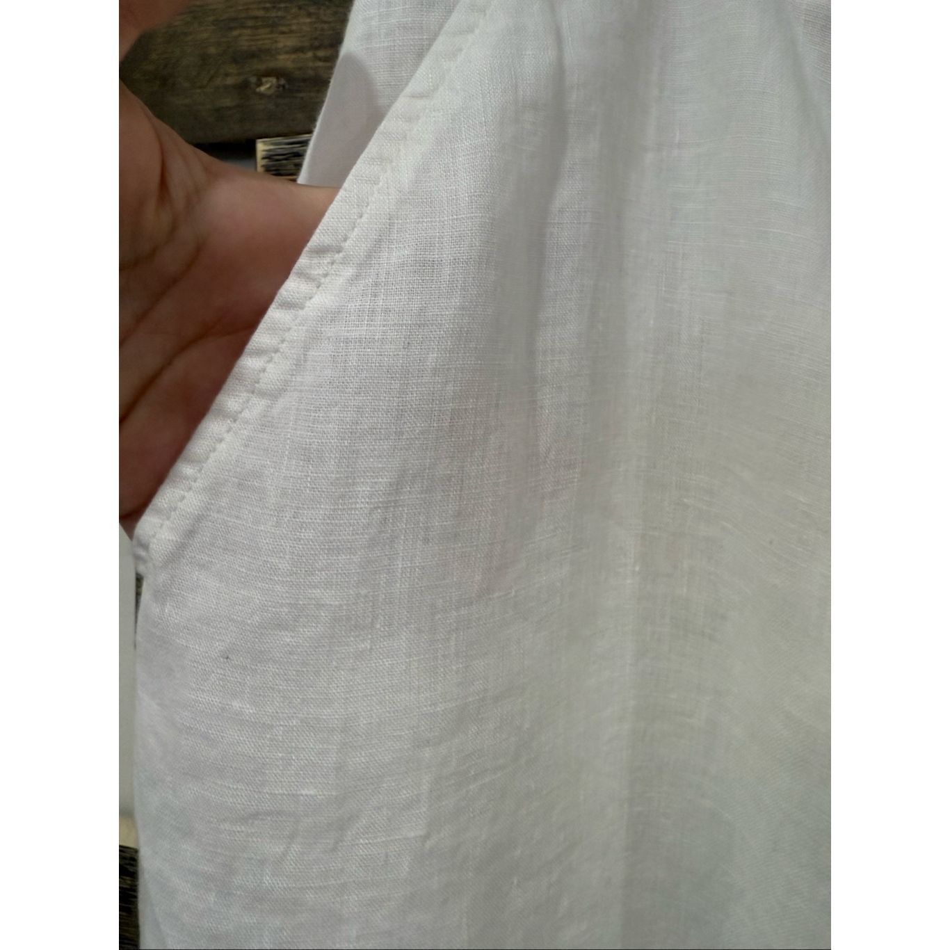 FLAX Flax linen white relax fit wide leg pants size M Size 30" / US 8 / IT 44 - 5 Thumbnail