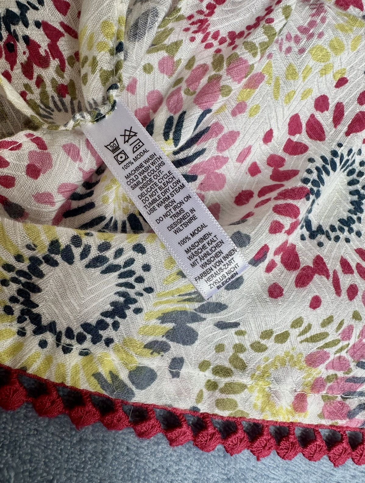 Other Mistral London 100% Modal Heritage Scarf • Floral Print Size ONE SIZE - 1 Thumbnail