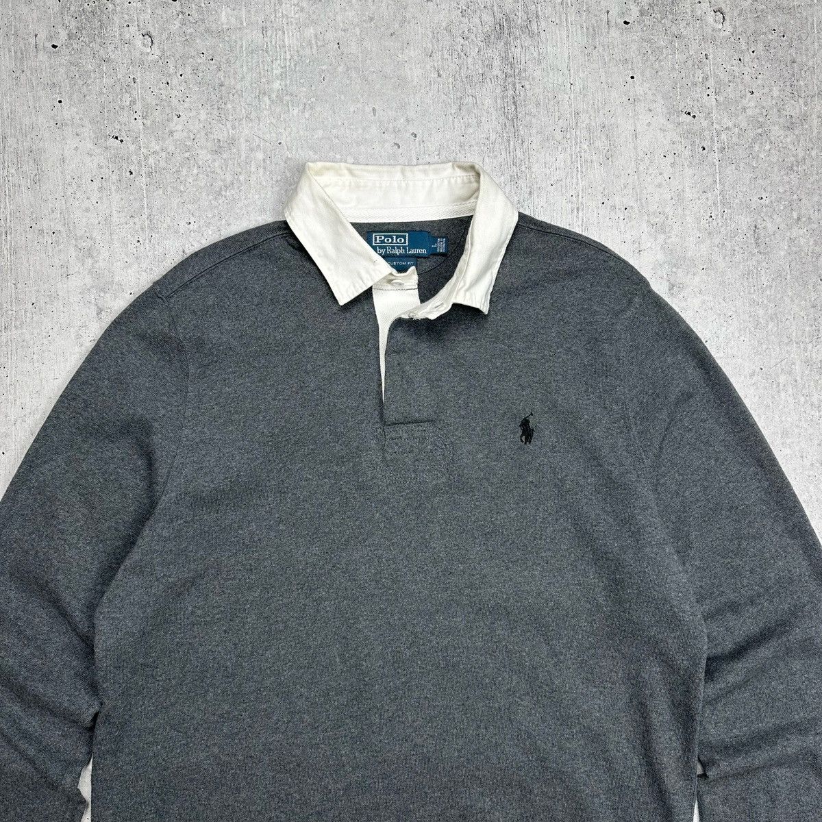 Polo Ralph Lauren × Rugby Ralph Lauren × Vintage Vintage Y2k Polo Ralph Lauren Rugby Long Sleeve Streetwear Size US L / EU 52-54 / 3 - 2 Thumbnail