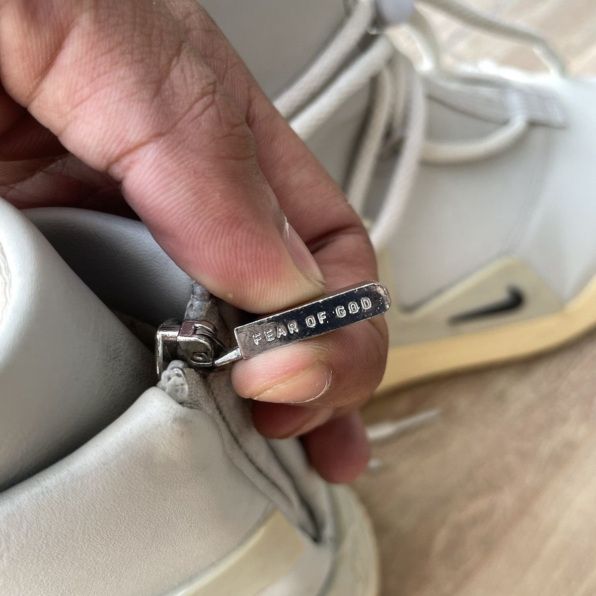 Fear of God × Nike NIKE FEAR OF GOD 1 "LIGHT BONE" Size US 9.5 / EU 42-43 - 4 Thumbnail