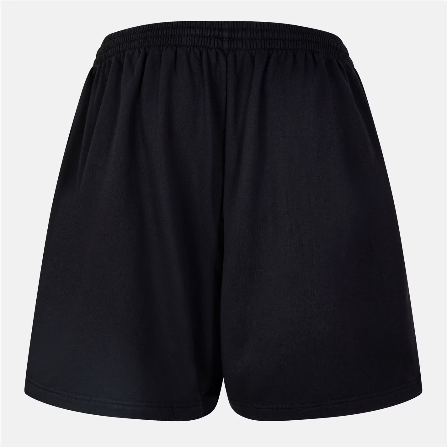 Balenciaga o1g2r1mq0226 Jersey Fleece Jogger Shorts In Black Size US 30 / EU 46 - 2 Thumbnail