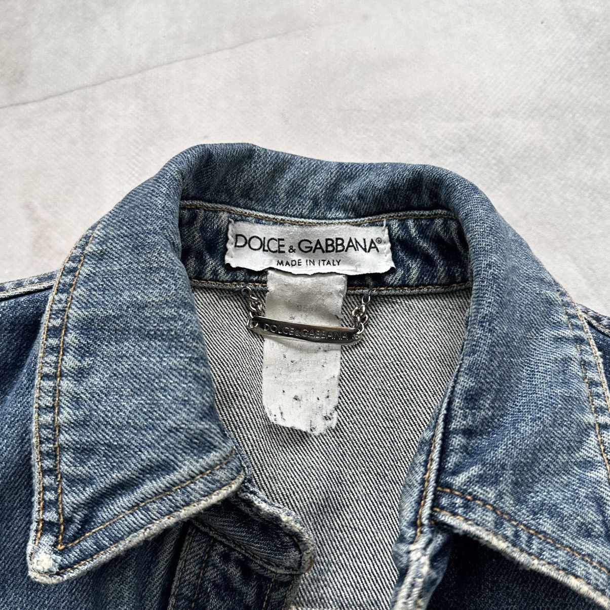 Dolce & Gabbana 90s Dolce & Gabbana Vintage Denim Vest Open Front Y2K Size S / US 4 / IT 40 - 3 Thumbnail