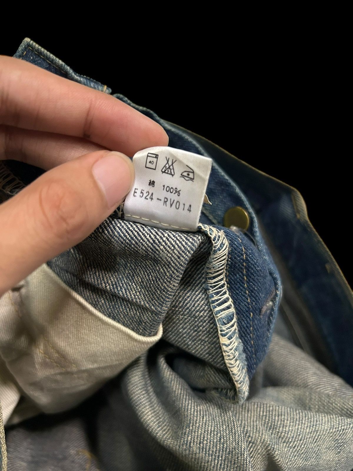Japanese Brand × Kapital × Vintage Vintage Lee Cowboy Selvedge Distressed Short Denim Jeans Size US 32 / EU 48 - 9 Thumbnail