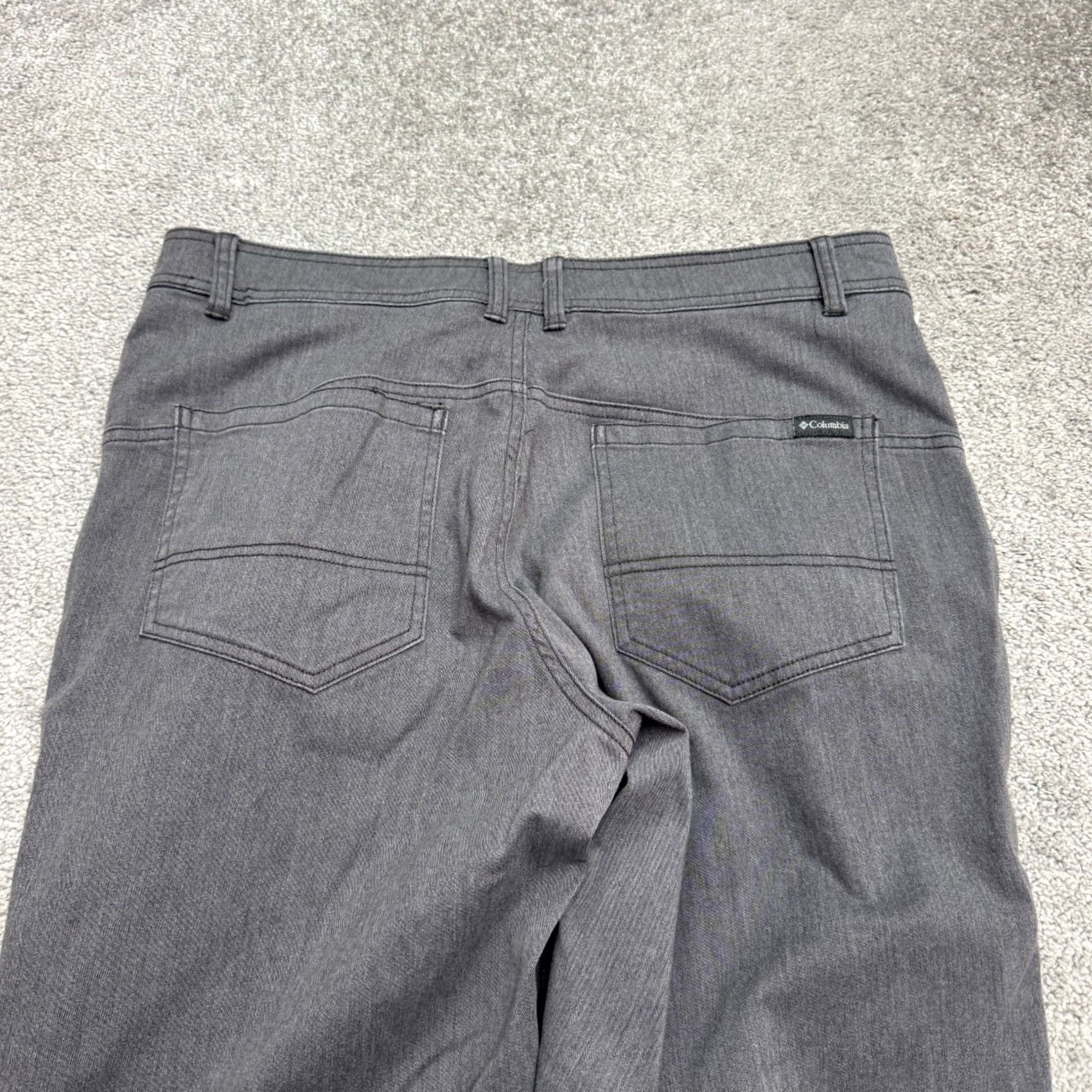 Vintage Columbia Straight Leg Chino Pants Mens 36x30 Gray Flat Front Casual Outdoor Prep Size US 36 / EU 52 - 5 Thumbnail