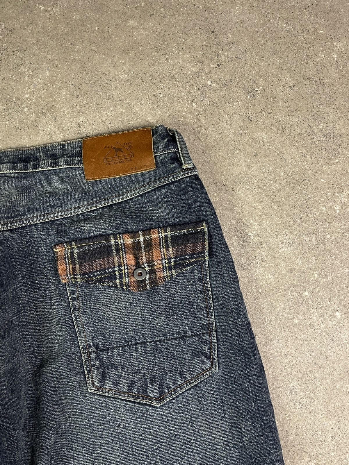 Designer × Japanese Brand × Vintage Vintage Y2K One True Saxon Japanese Denim Pants Size US 38 / EU 54 - 3 Thumbnail