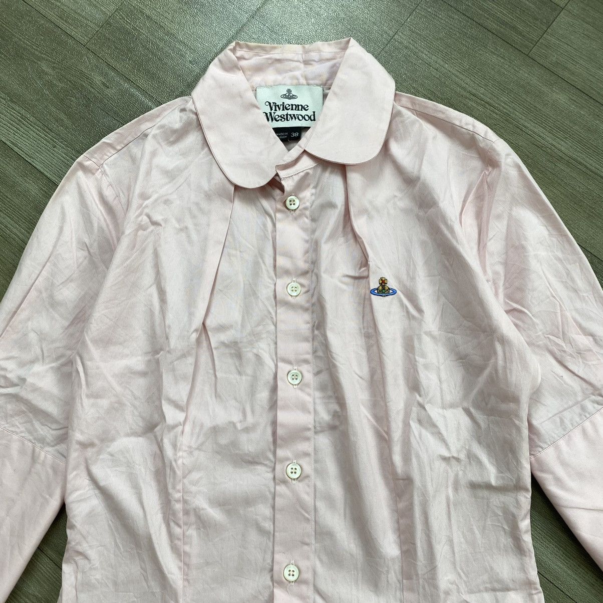 Vivienne Westwood Vintage Vivienne Westwood Sexy Pink Blouse Button Up Shirt Size XS / US 0-2 / IT 36-38 - 2 Thumbnail