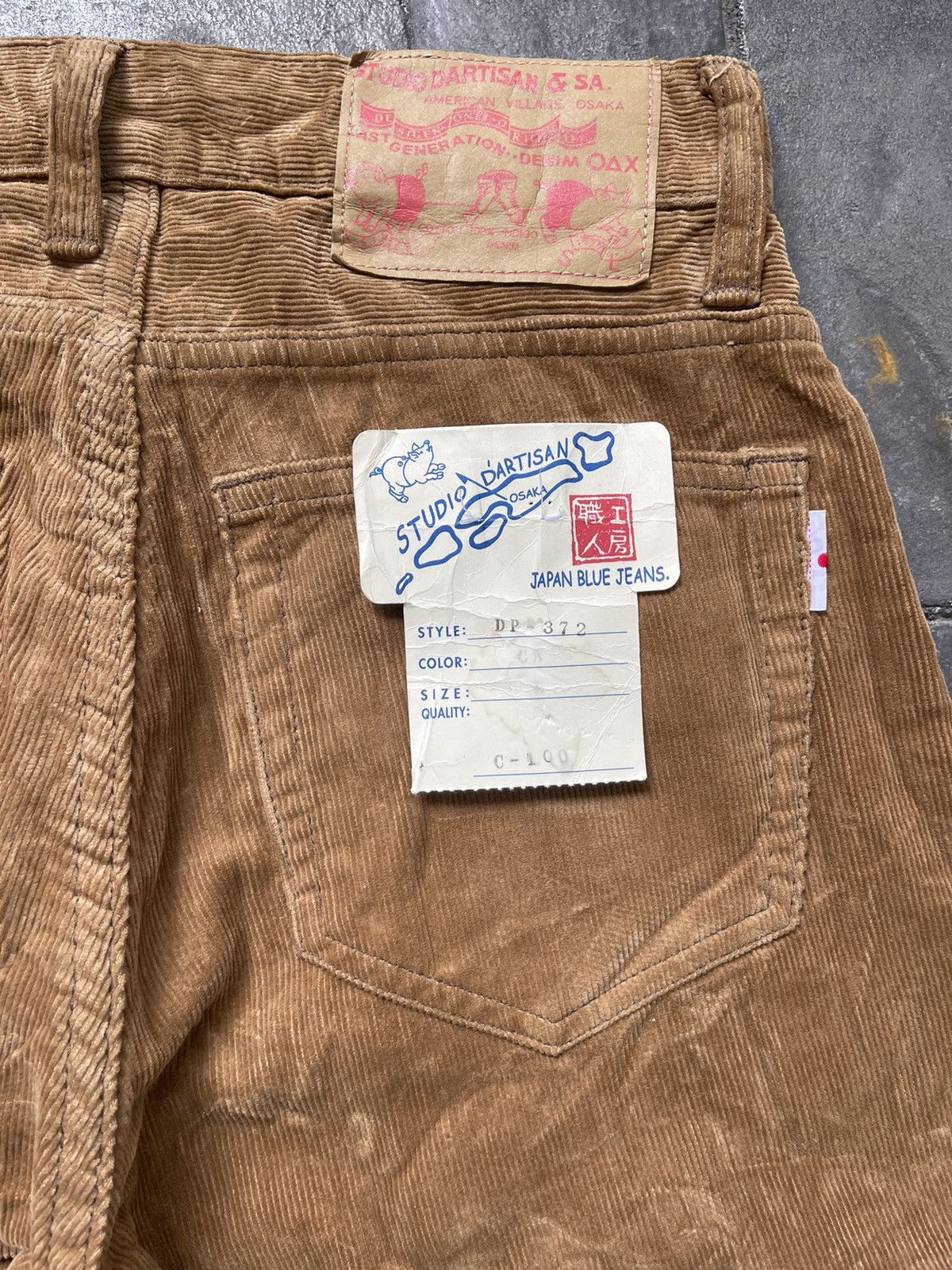 Studio D'Artisan JAPAN MADE Studio D’artisan X Japan Blue Jeans Corduroy Size US 26 / EU 42 - 4 Thumbnail