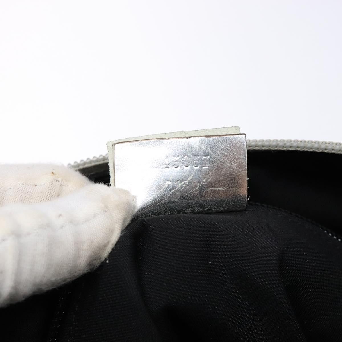 Gucci GUCCI GG Canvas Sherry Line Shoulder Bag Silver Size ONE SIZE - 21 Thumbnail
