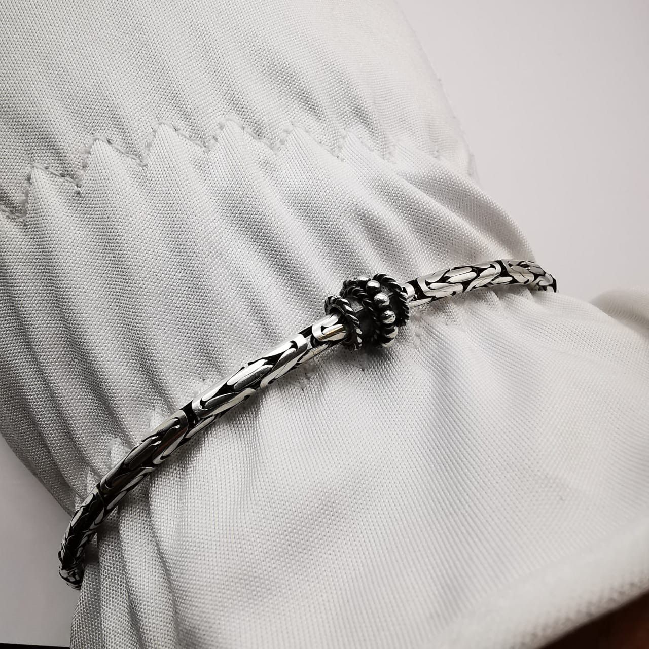 Sterling Silver Vintage Bracelet,925 Sterling Silver, Jewelry 14,3 g Size ONE SIZE - 2 Thumbnail