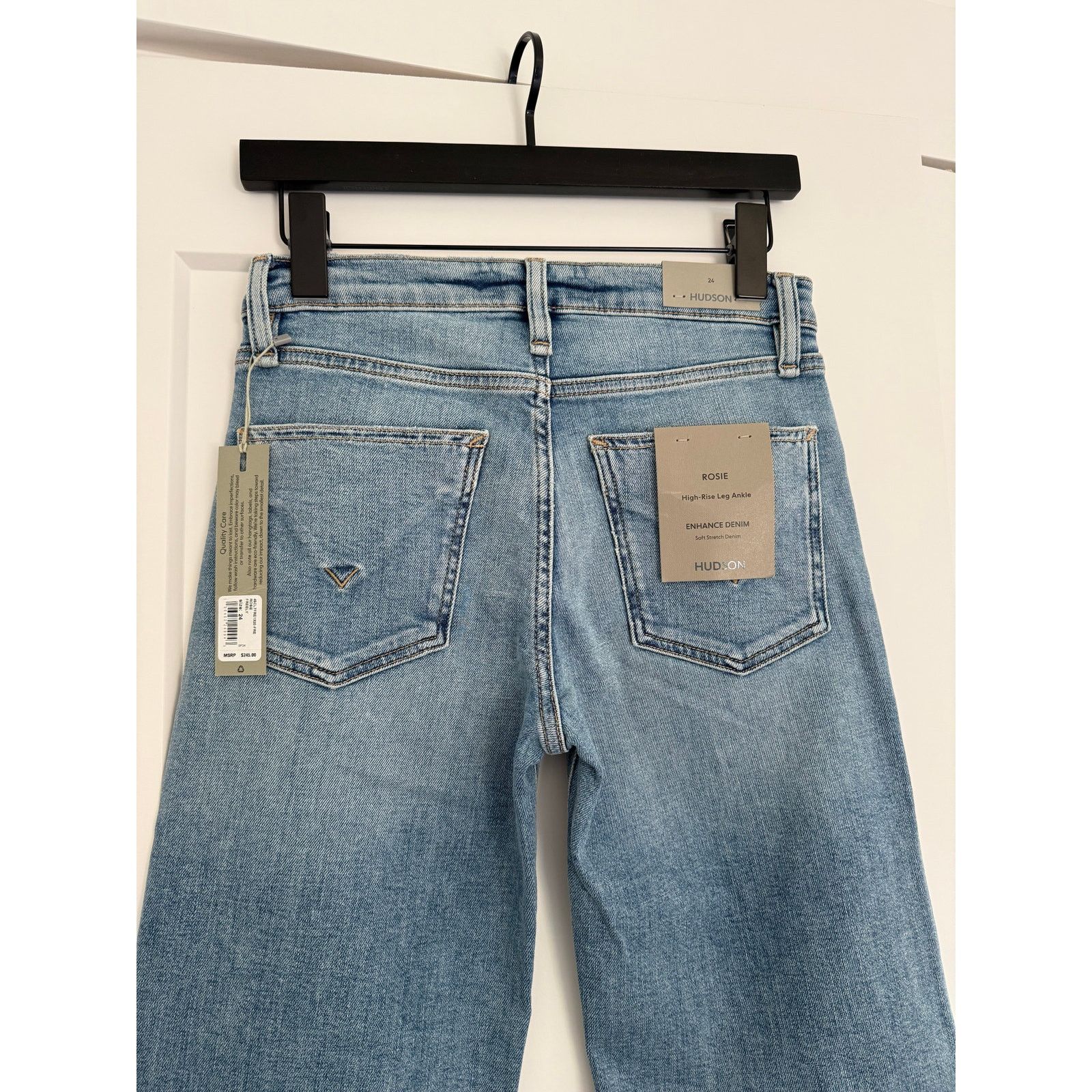 Hudson $245 New Hudson Rosie High Rise Wide Leg Ankle - 24 Size 24" / US 00 / IT 34 - 9 Thumbnail