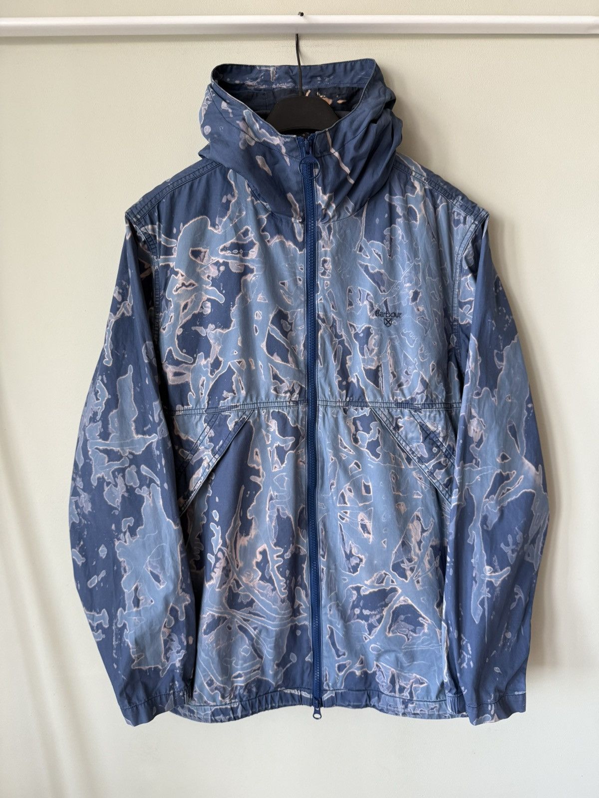 Barbour SS20 Barbour bleached tie dye hooded windbreaker jacket Size US M / EU 48-50 / 2 - 1 Thumbnail