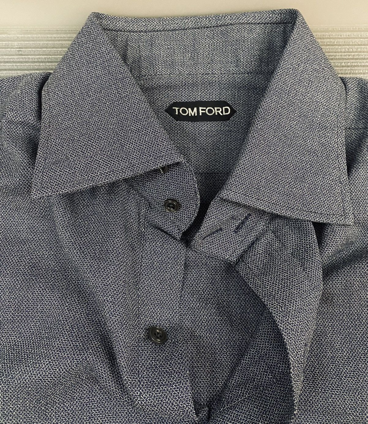Tom Ford Tom Ford denim blue shirt 18 46e NWOT Size US XXL / EU 58 / 5 - 8 Thumbnail
