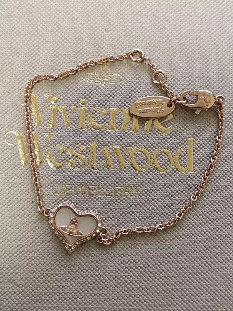 Vivienne Westwood vivienne westwood Rose Gold and White Mother-of-Pearl Hear Size ONE SIZE - 2 Thumbnail
