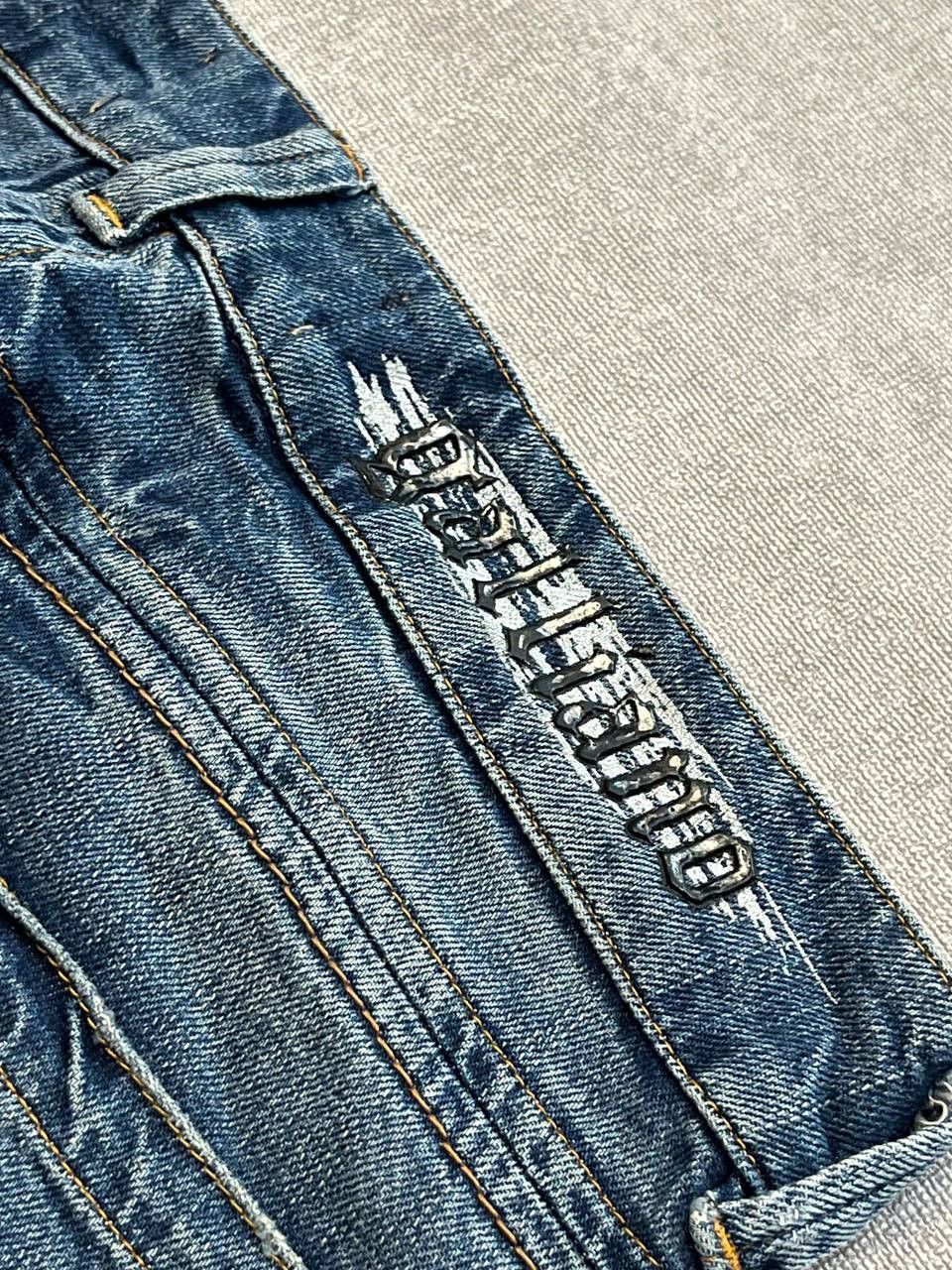 John Galliano John Galliano Jeans Pants Logo Light Blue Straight Mid Rise Size 32" / US 10 / IT 46 - 9 Thumbnail