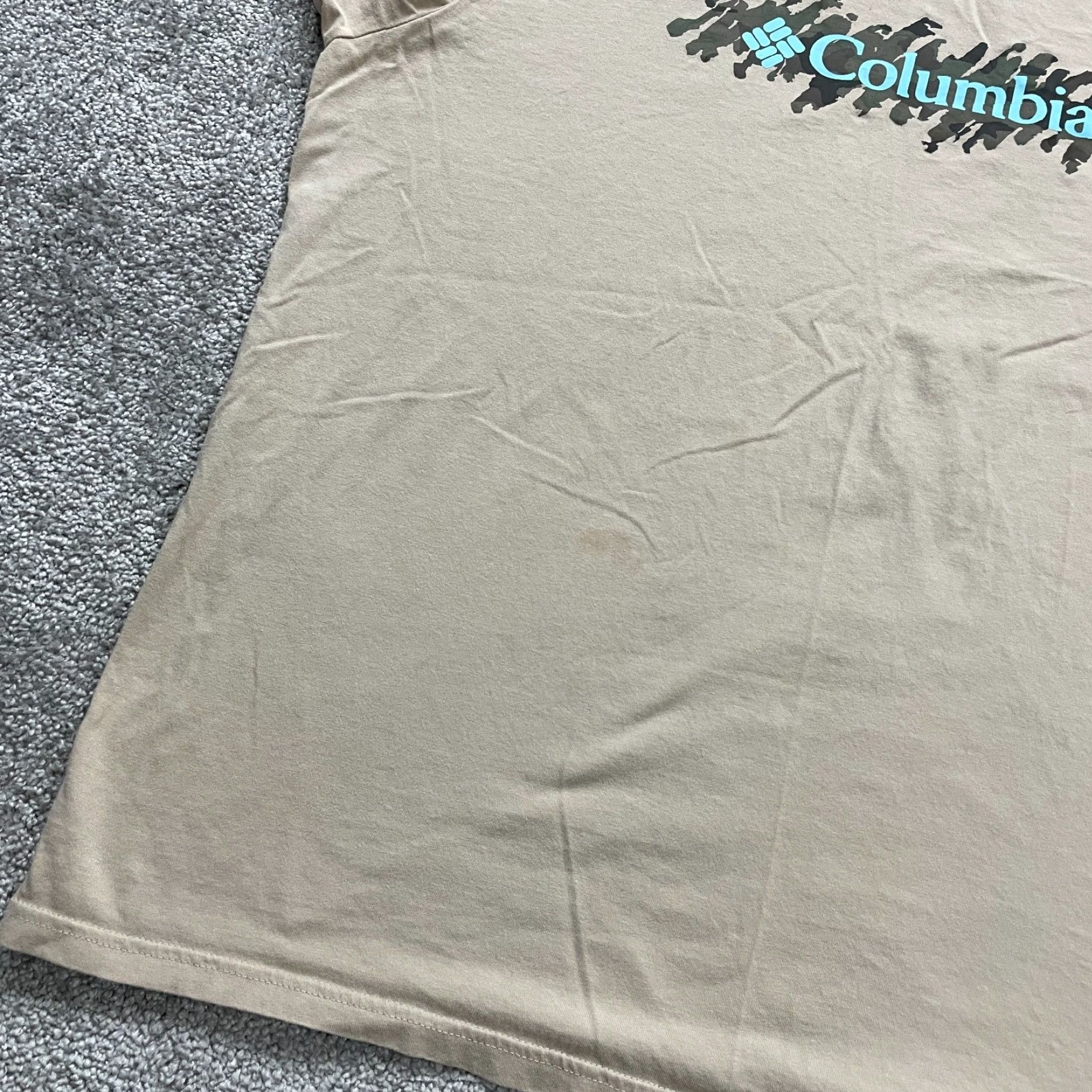 Vintage Columbia T-Shirt Unisex Crew Neck 2XL Brown Cotton Graphic Long Sleeve Casual Shirt Size US XXL / EU 58 / 5 - 6 Thumbnail