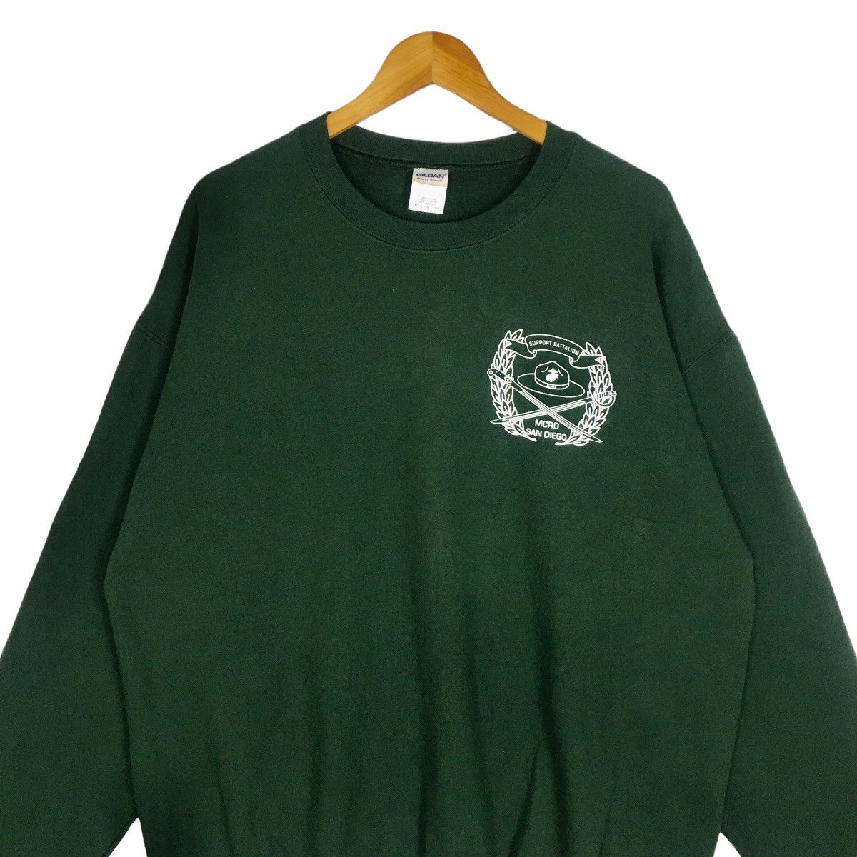 Gildan MCRD San Diego Crewneck Sweatshirt Colour Green Size XL Size US XL / EU 56 / 4 - 2 Thumbnail