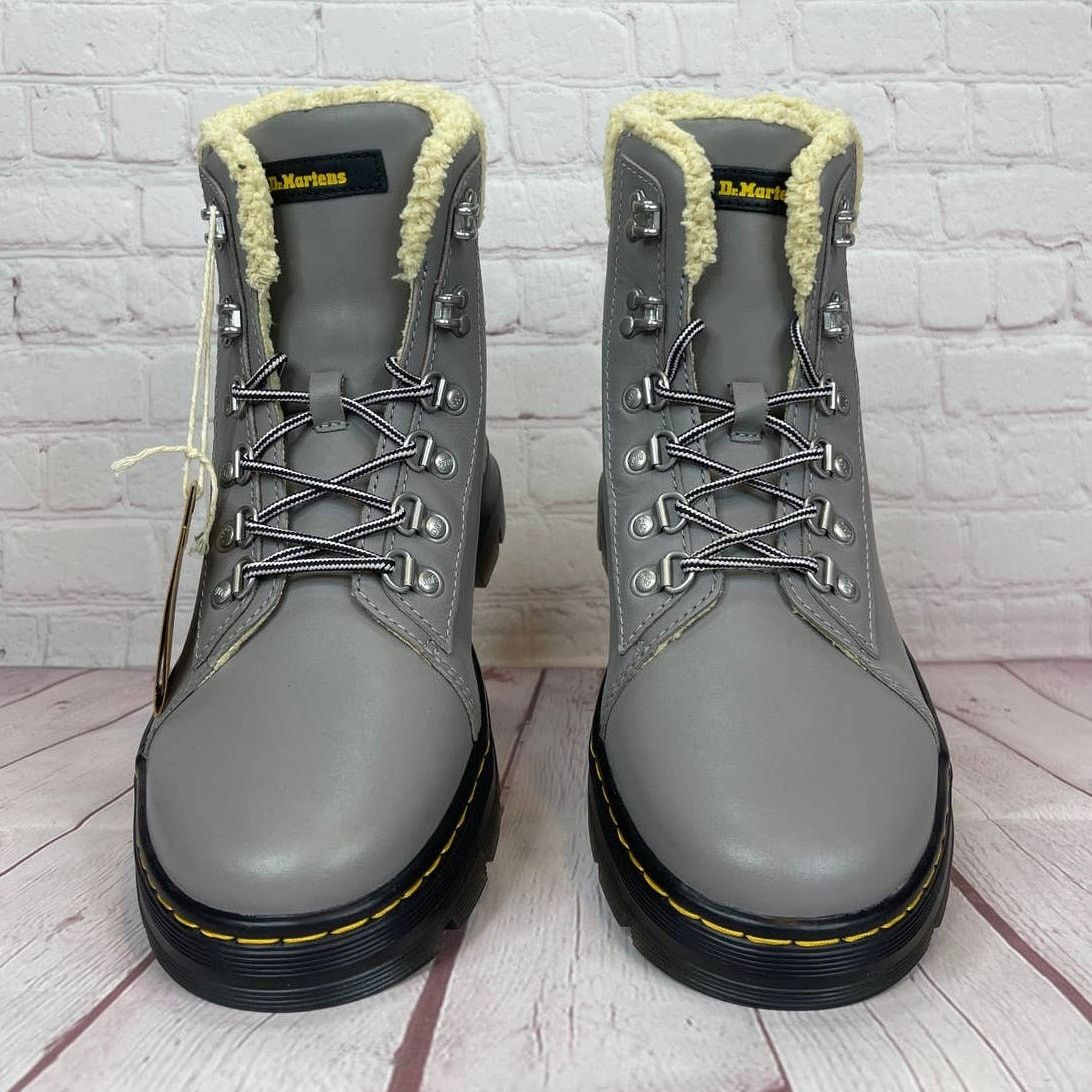 Dr. Martens Dr.Martens Combs With Faux Fur Lined Utility Grey Boots Size US 9 / IT 39 - 6 Thumbnail