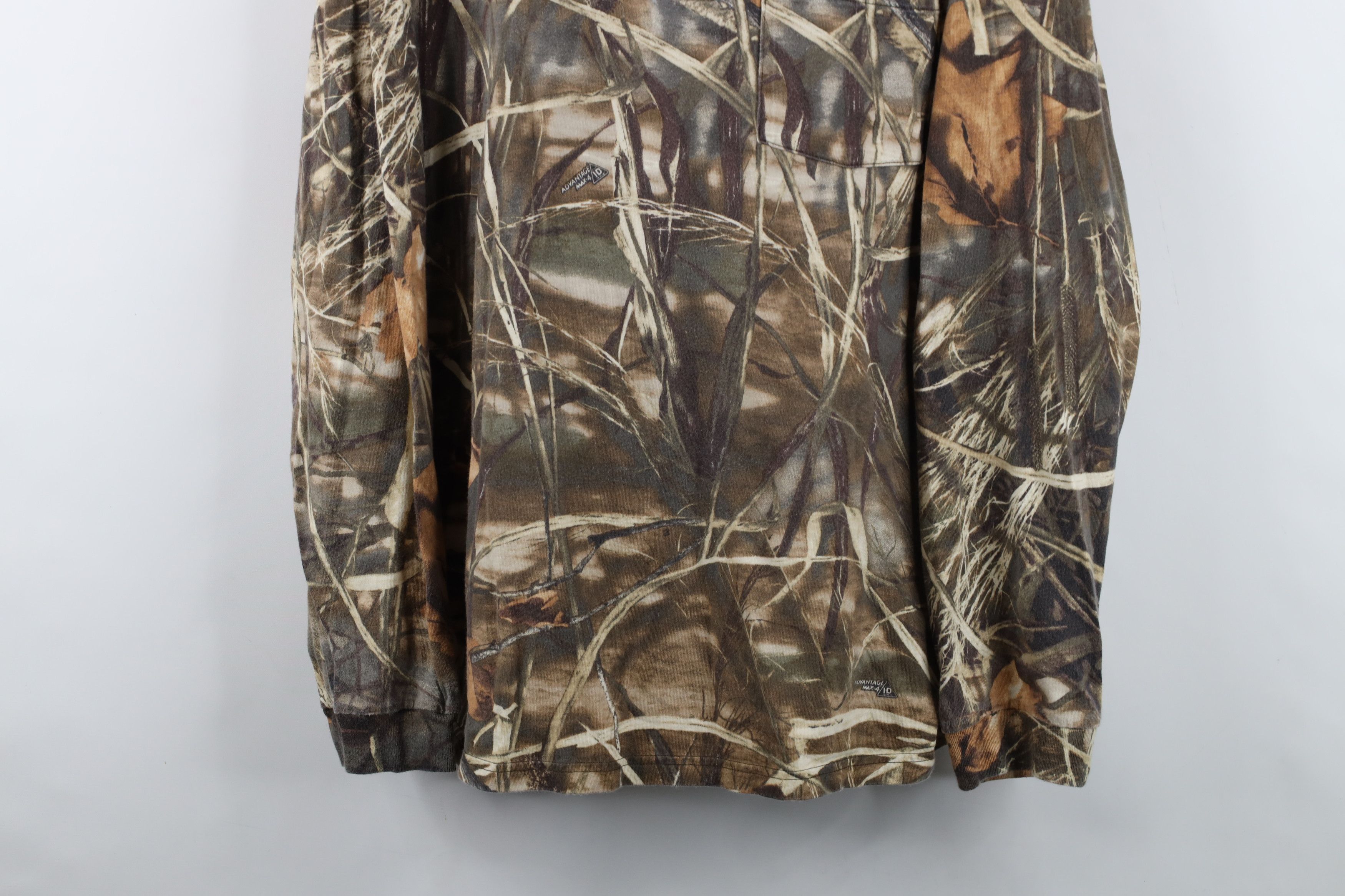 Vintage Vintage Y2K Streetwear Camouflage Long Sleeve Henley T-Shirt Size US XXL / EU 58 / 5 - 3 Thumbnail