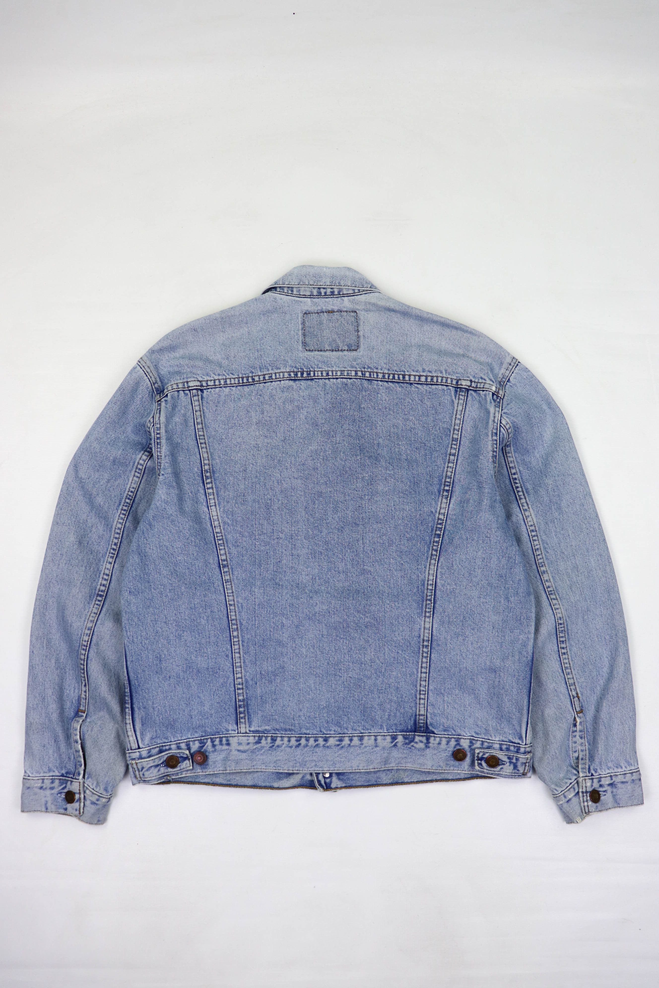 Levi's Levi's 80s Vintage Blue Washed Denim Jeans Trucker Jacket Size US L / EU 52-54 / 3 - 2 Thumbnail
