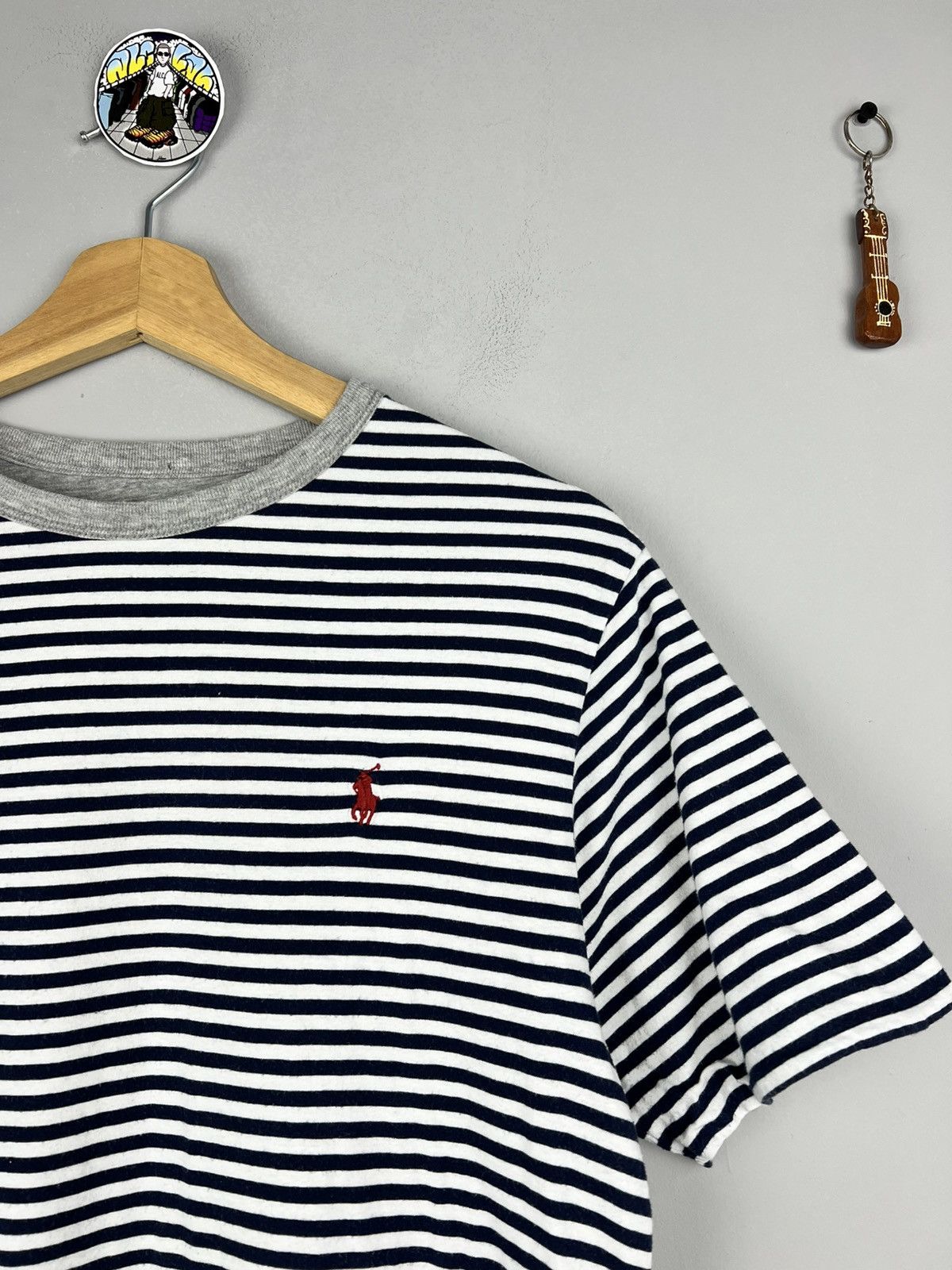 Polo Ralph Lauren Rare Polo Ralph Lauren Reversible T shirt Striped/ grey Size US S / EU 44-46 / 1 - 6 Thumbnail