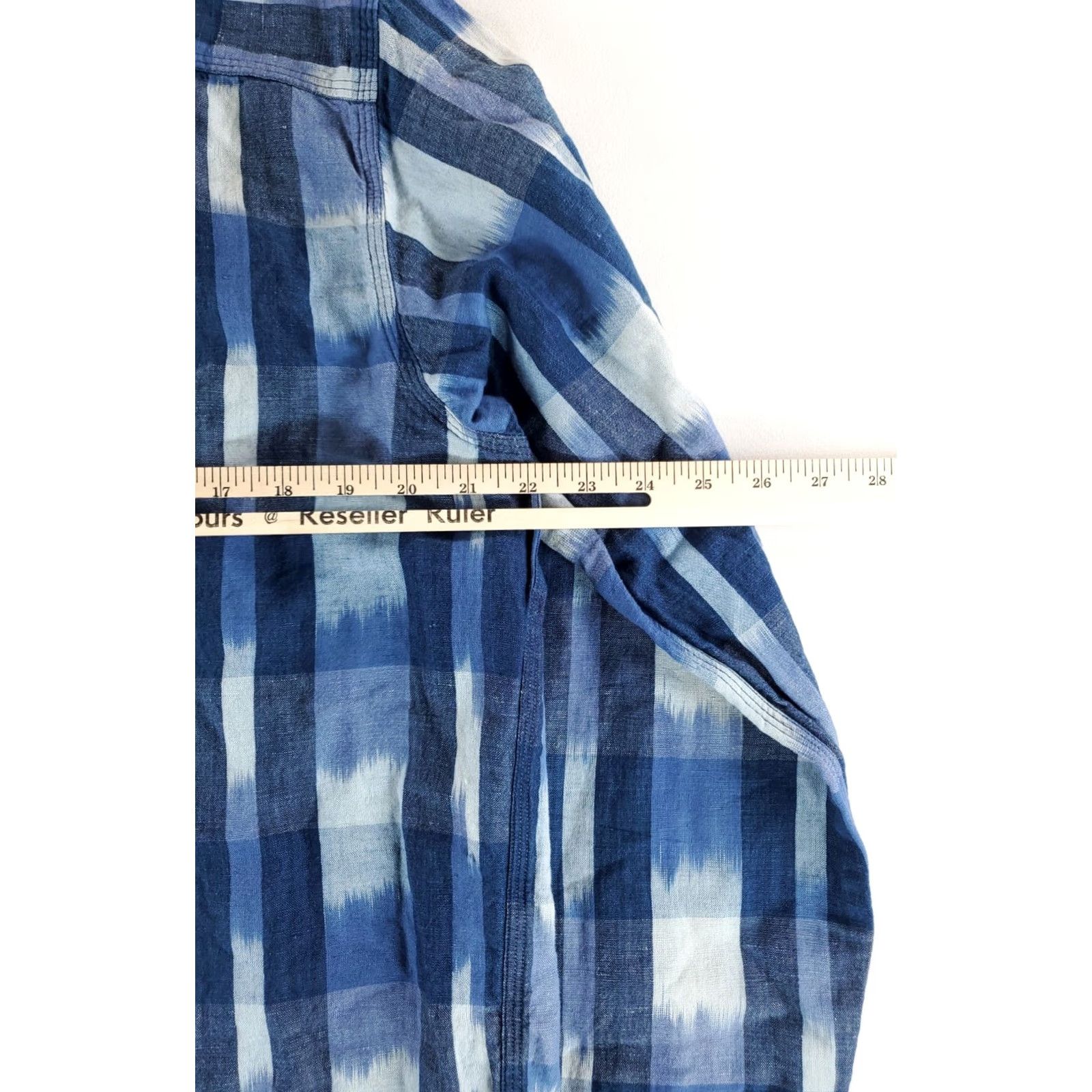 Polo Ralph Lauren Polo Ralph Lauren Shirt Button Up Cotton Linen Blend Blue Plaid Mens L Multicolor Long Sleeve Size US L / EU 52-54 / 3 - 6 Thumbnail