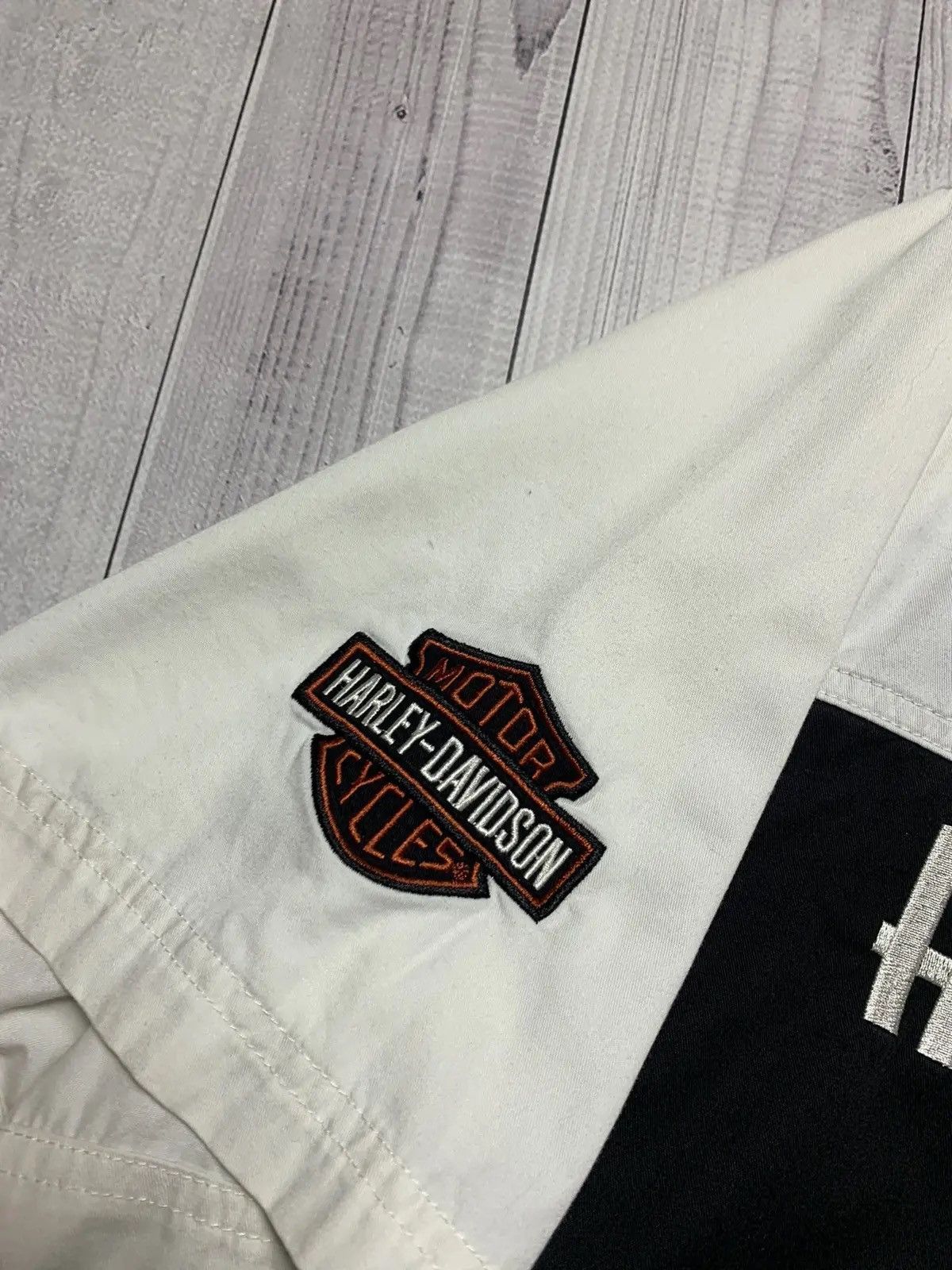 Vintage Harley Davidson Shirt Moto big logo size M