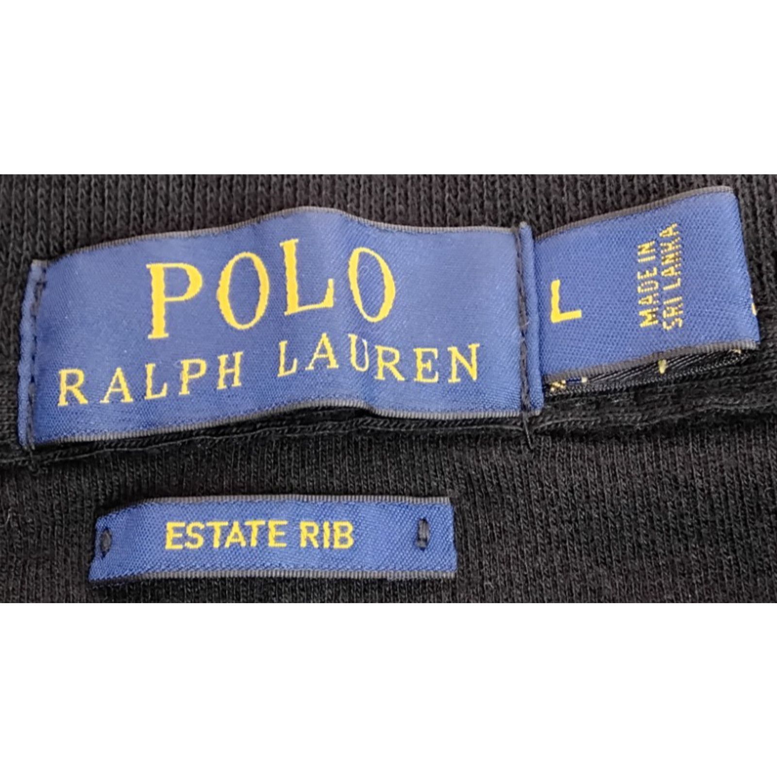 Polo Ralph Lauren Polo Ralph Lauren Estate-Rib 1/4 Zip Sweater Men L Black Size US L / EU 52-54 / 3 - 7 Thumbnail